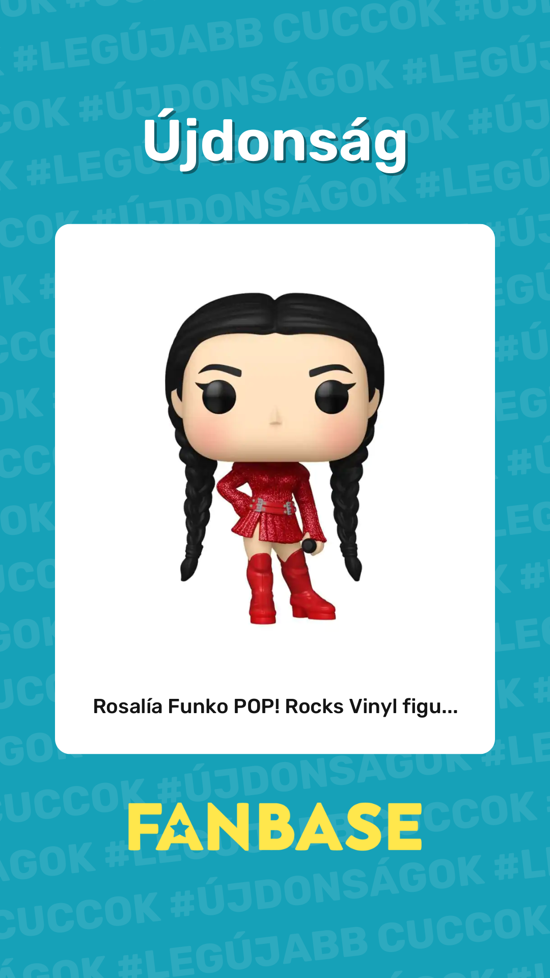 Újdonság: Rosalía Funko POP! Rocks Vinyl figu...