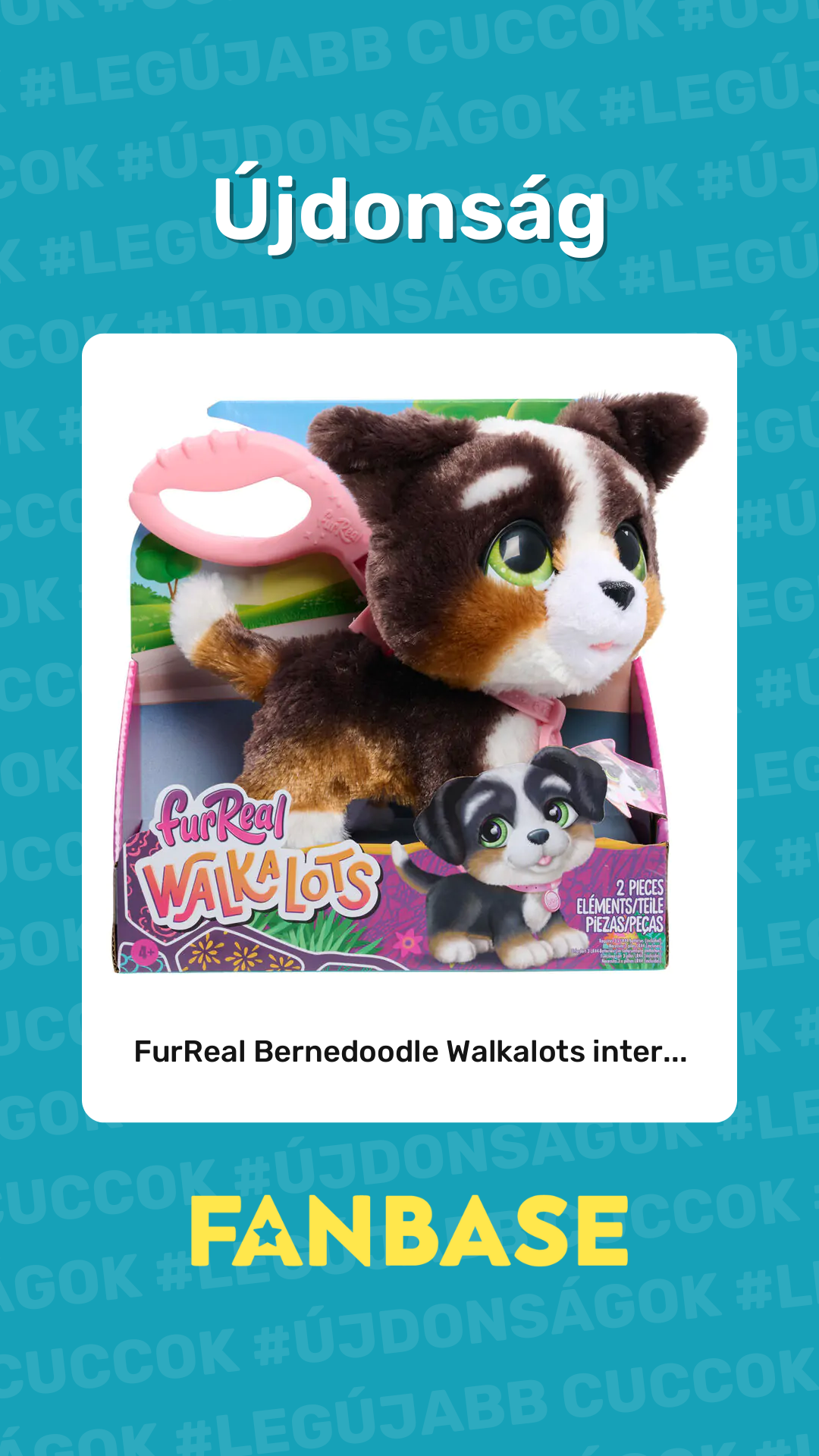 Újdonság: FurReal Bernedoodle Walkalots inter...