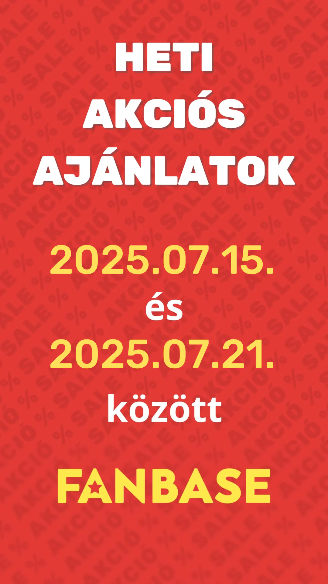 Heti akciós ajánlataink 07.15.-07.21. között