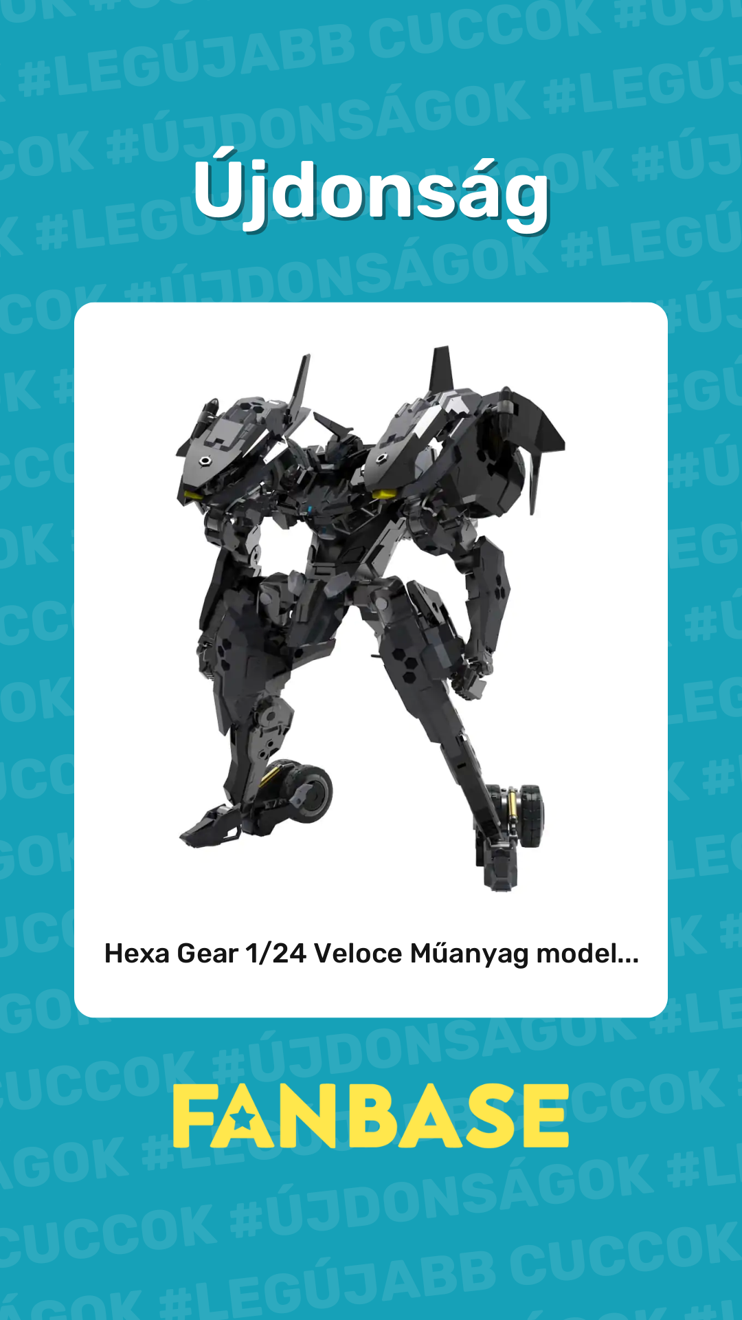 Újdonság: Hexa Gear 1/24 Veloce Műanyag model...