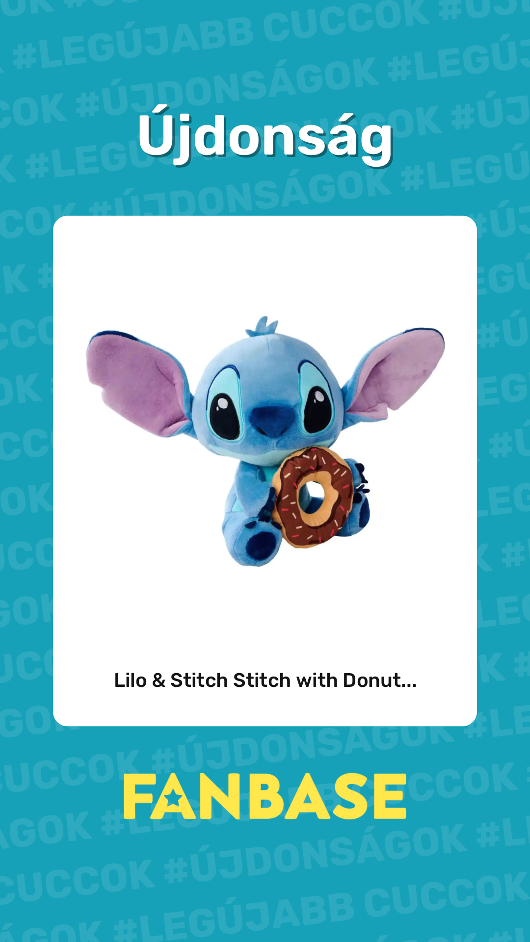 Újdonság: Lilo & Stitch Stitch with Donut...