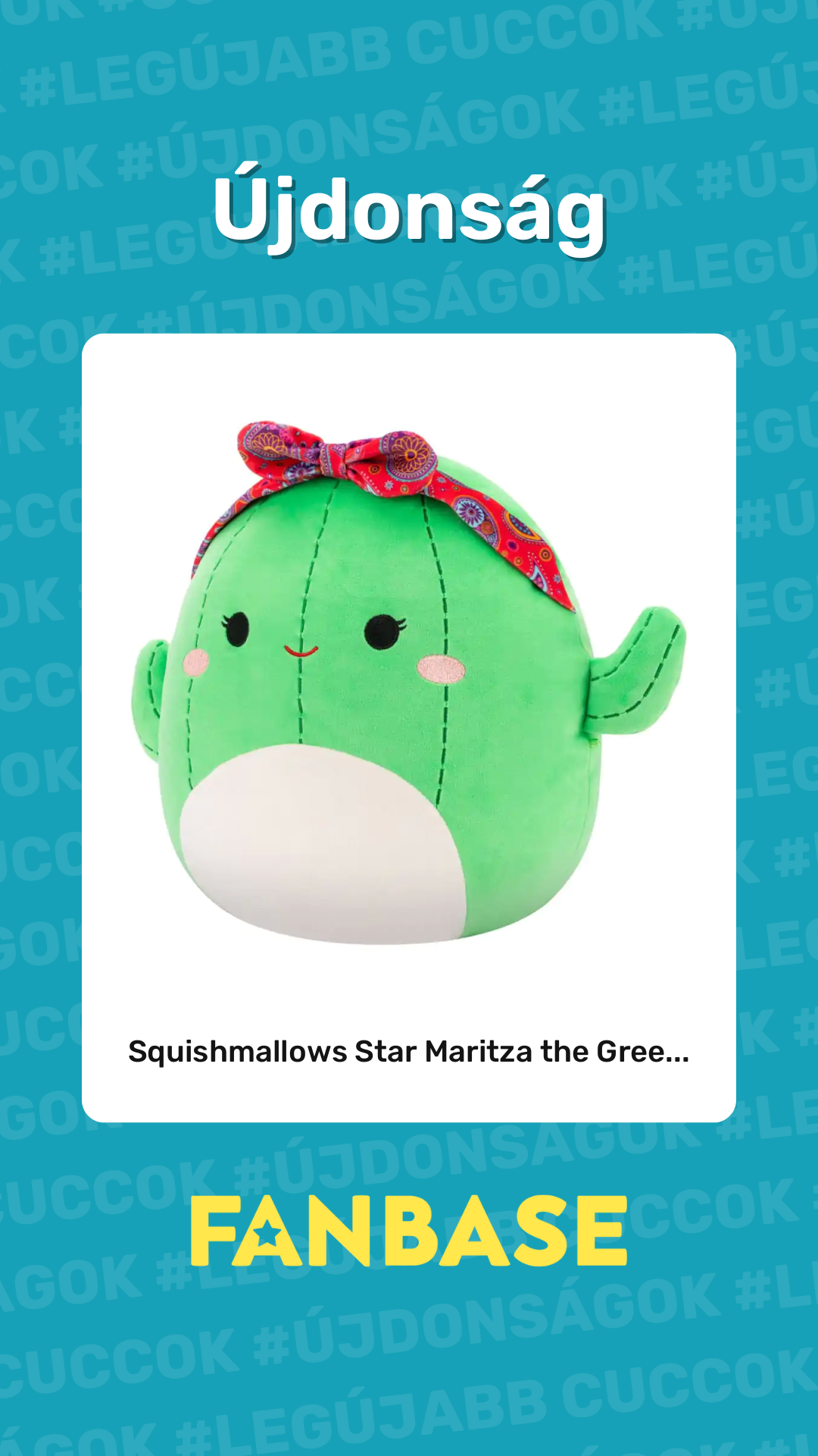 Újdonság: Squishmallows Star Maritza the Gree...