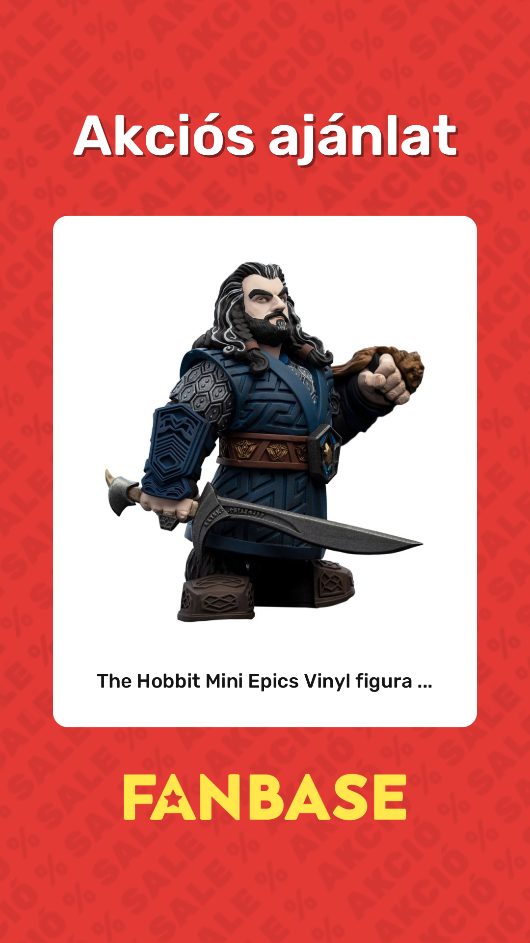 Akciós ajánlat: The Hobbit Mini Epics Vinyl figura ...