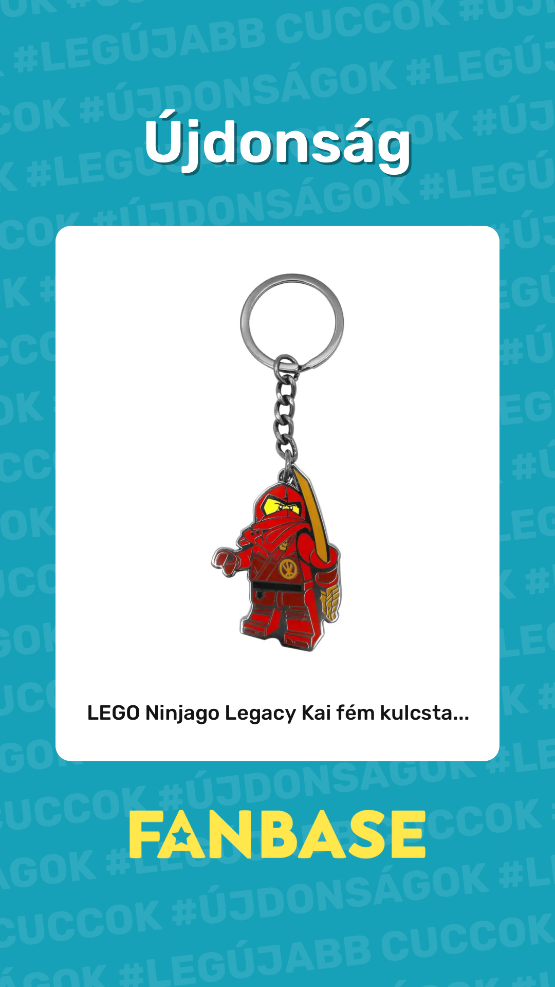 Újdonság: LEGO Ninjago Legacy Kai fém kulcsta...