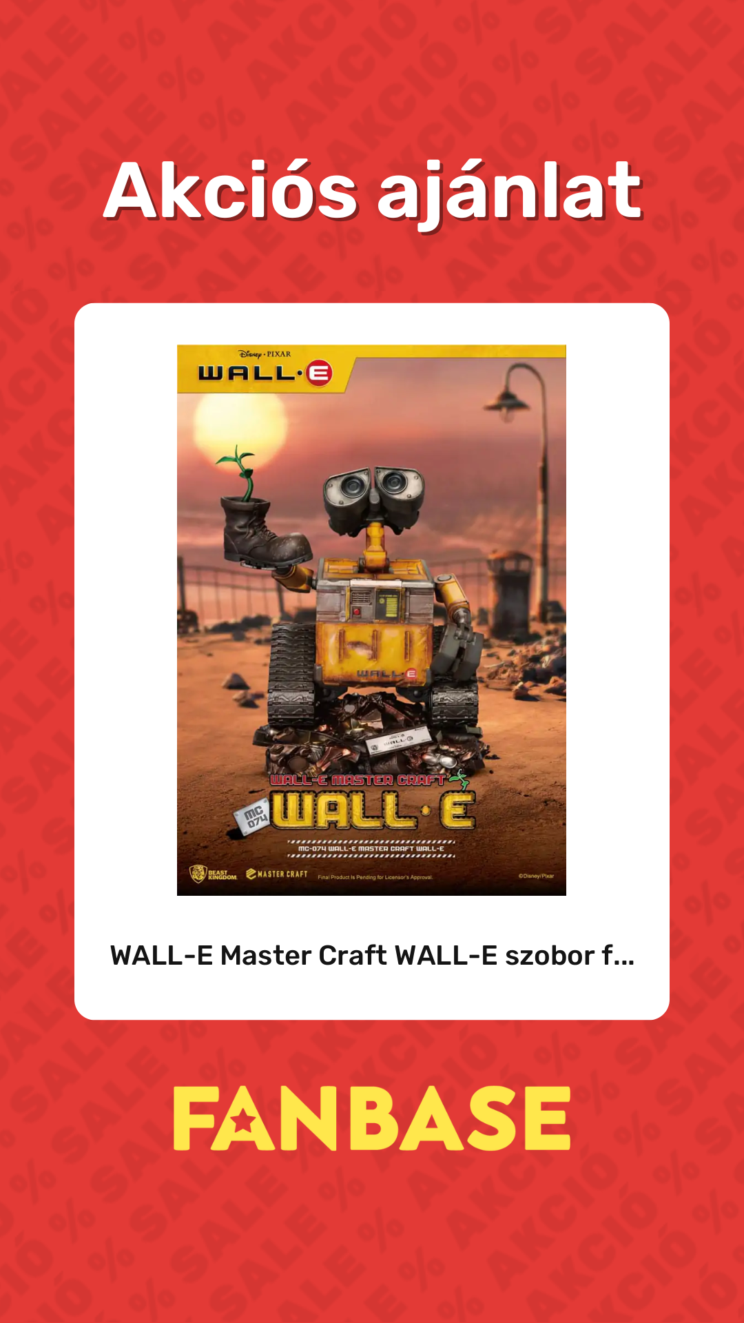 Akciós ajánlat: WALL-E Master Craft WALL-E szobor f...