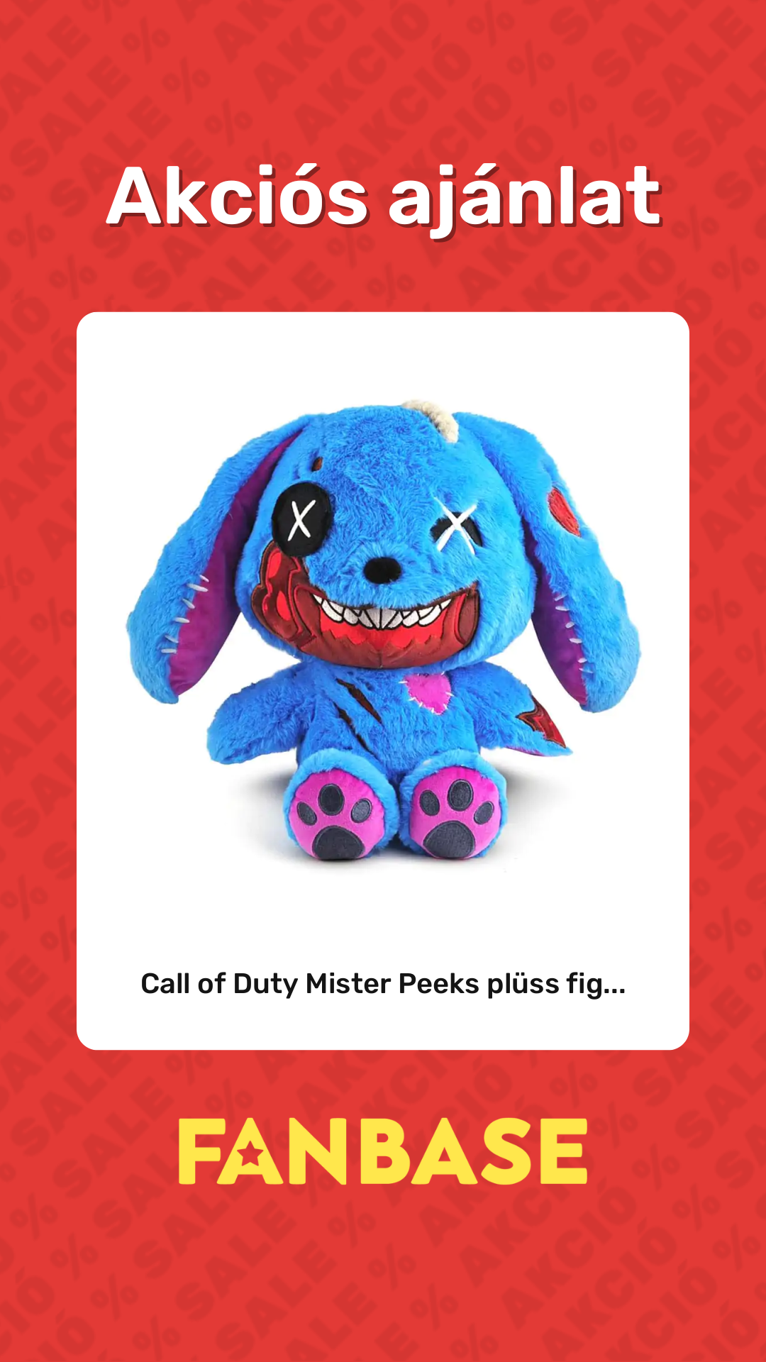 Akciós ajánlat: Call of Duty Mister Peeks plüss fig...