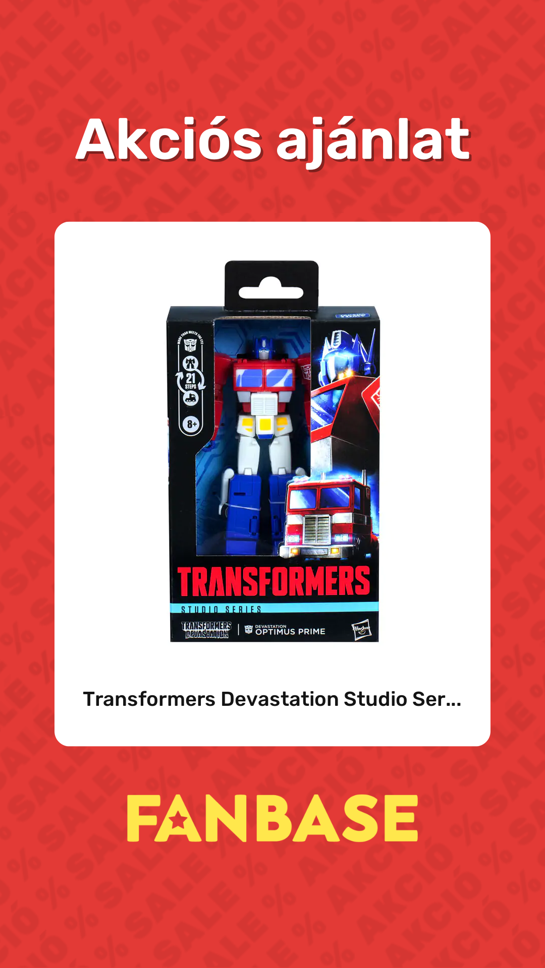 Akciós ajánlat: Transformers Devastation Studio Ser...