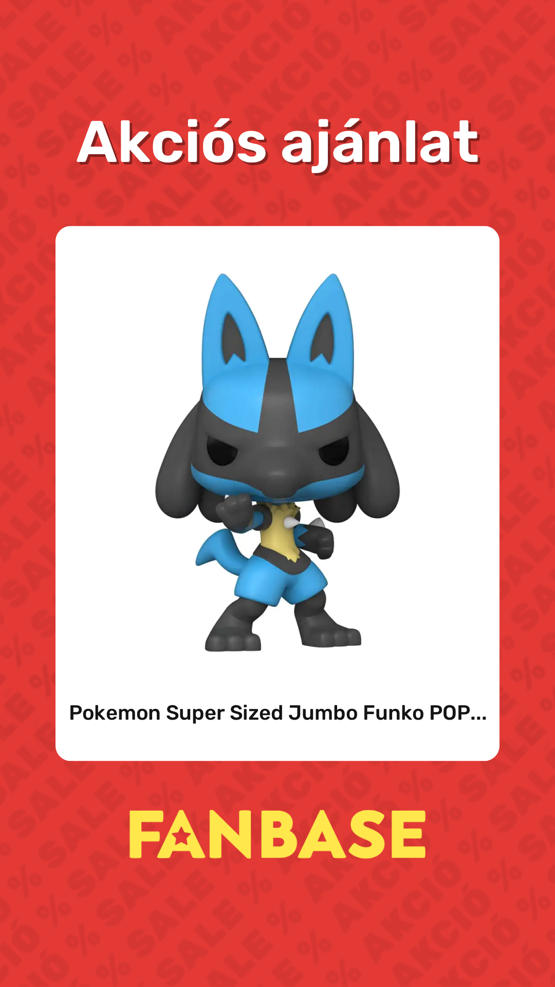 Akciós ajánlat: Pokemon Super Sized Jumbo Funko POP...