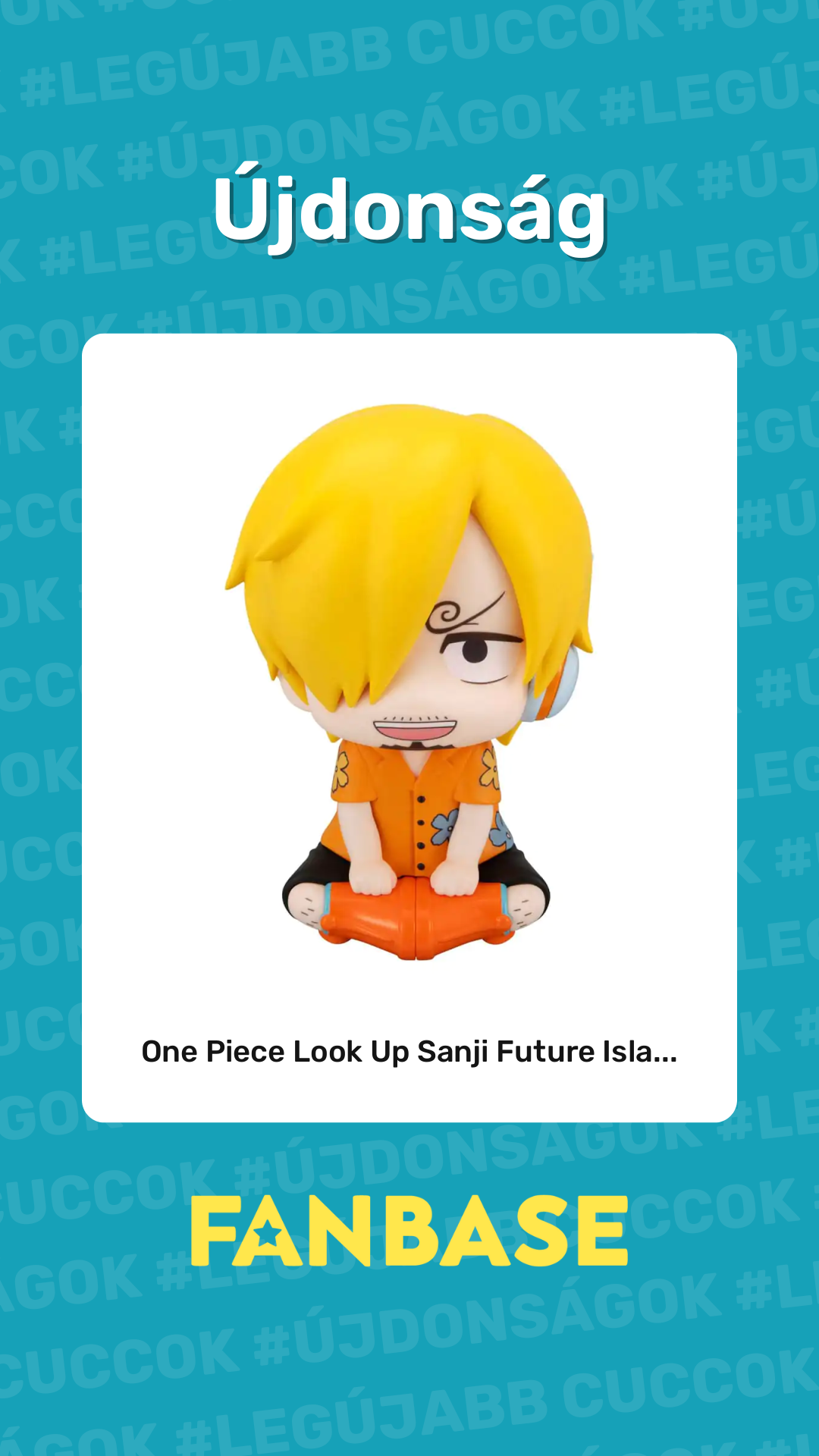 Újdonság: One Piece Look Up Sanji Future Isla...