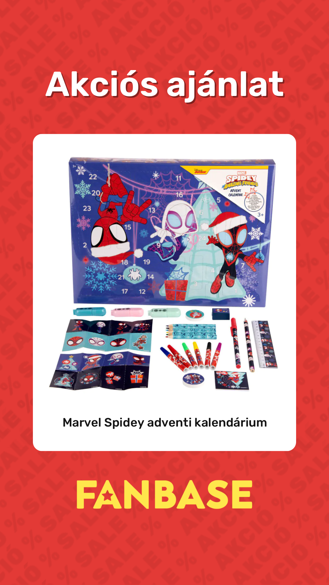 Akciós ajánlat: Marvel Spidey adventi kalendárium