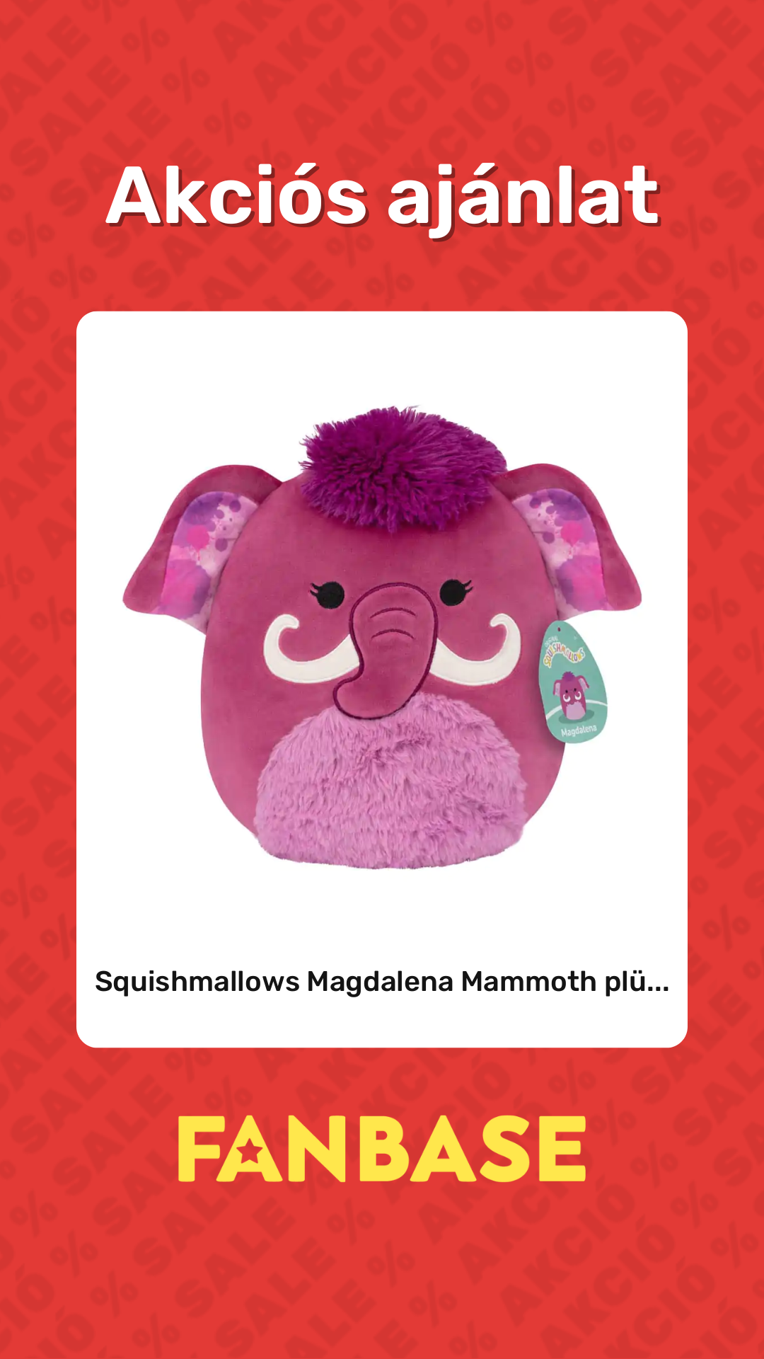 Akciós ajánlat: Squishmallows Magdalena Mammoth plü...