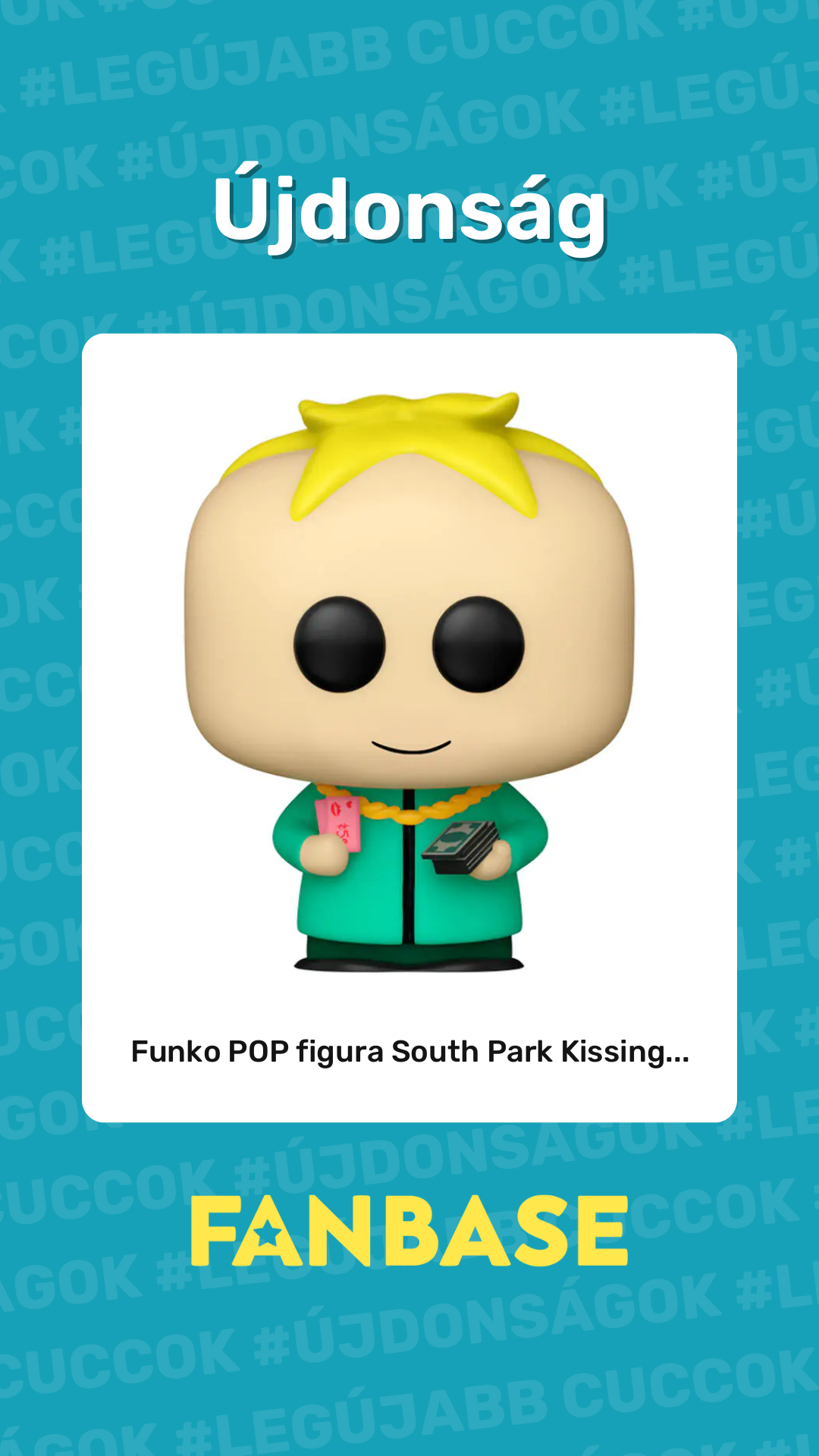 Újdonság: Funko POP figura South Park Kissing...