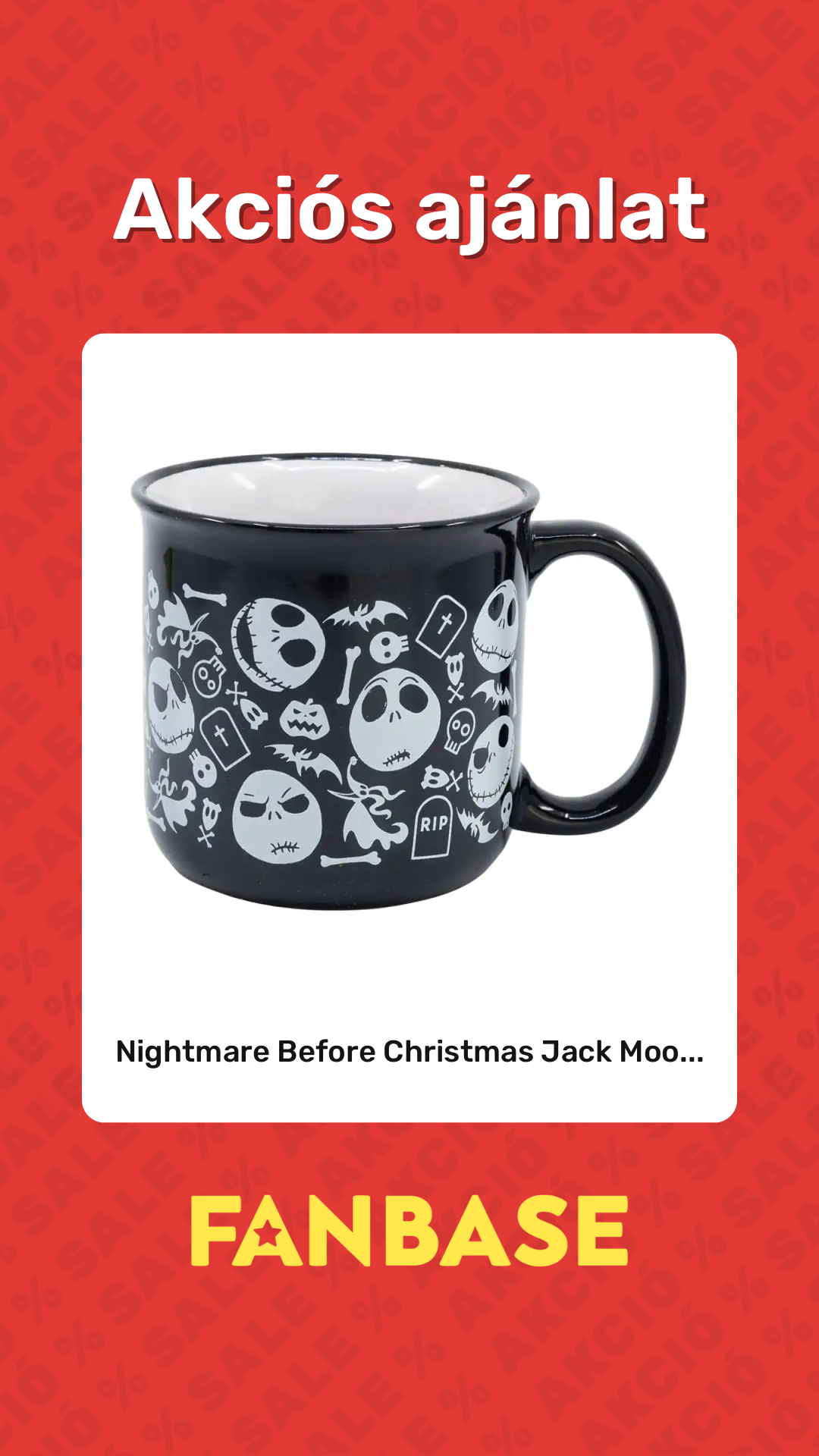 Akciós ajánlat: Nightmare Before Christmas Jack Moo...