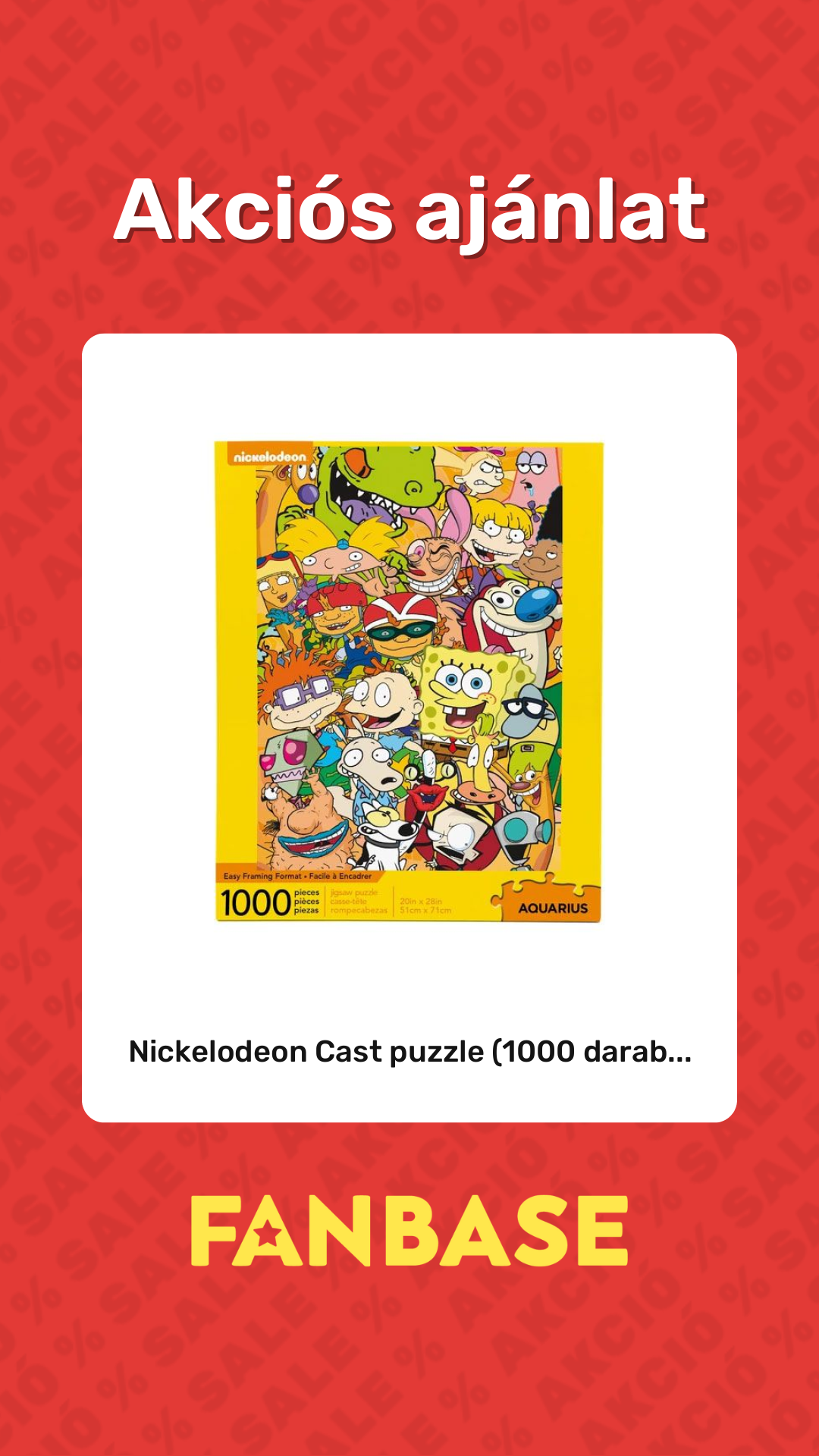 Akciós ajánlat: Nickelodeon Cast puzzle (1000 darab...