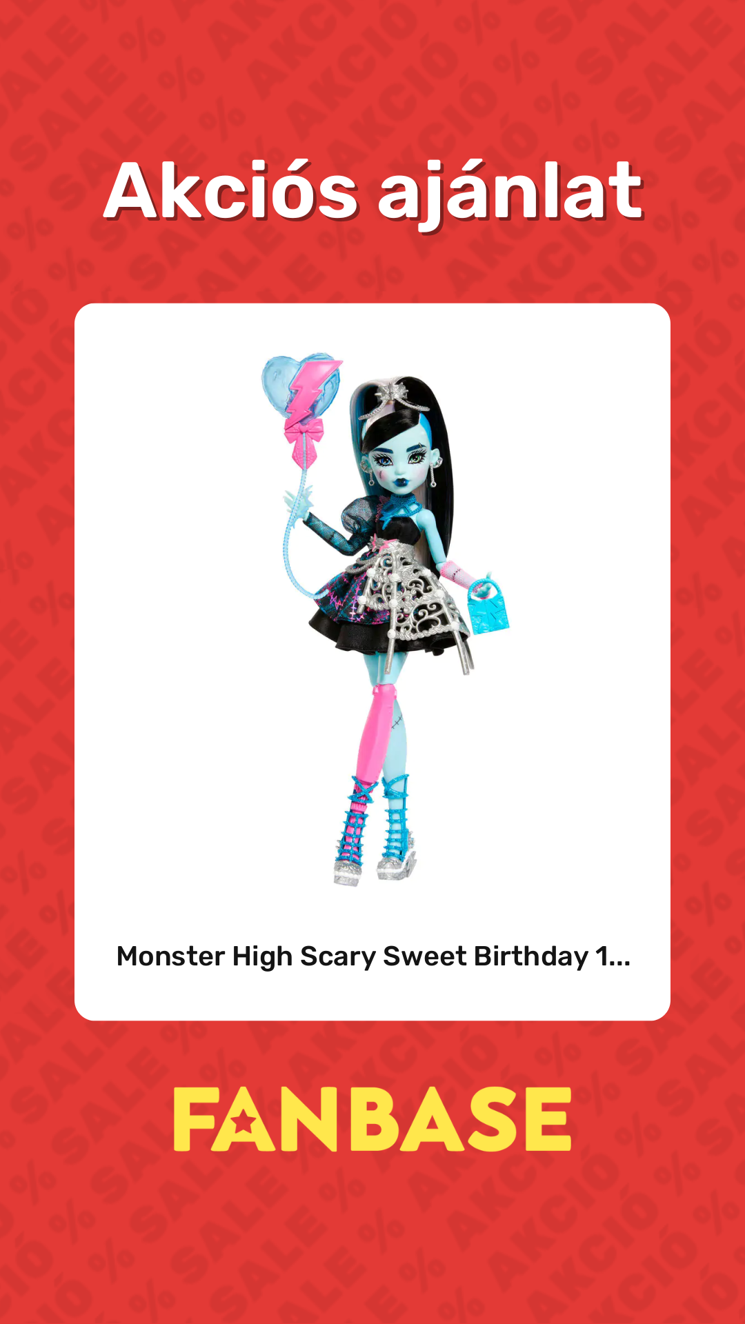 Akciós ajánlat: Monster High Scary Sweet Birthday 1...