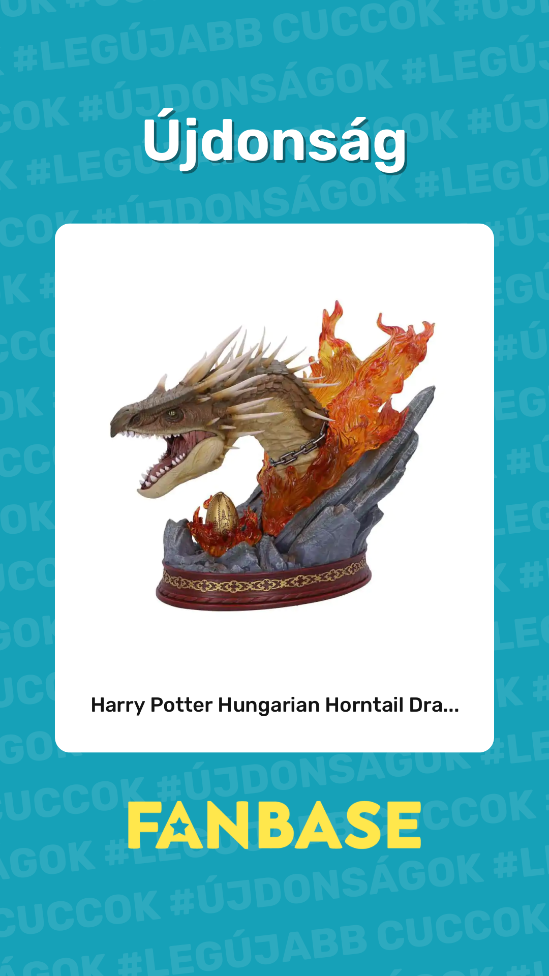Újdonság: Harry Potter Hungarian Horntail Dra...