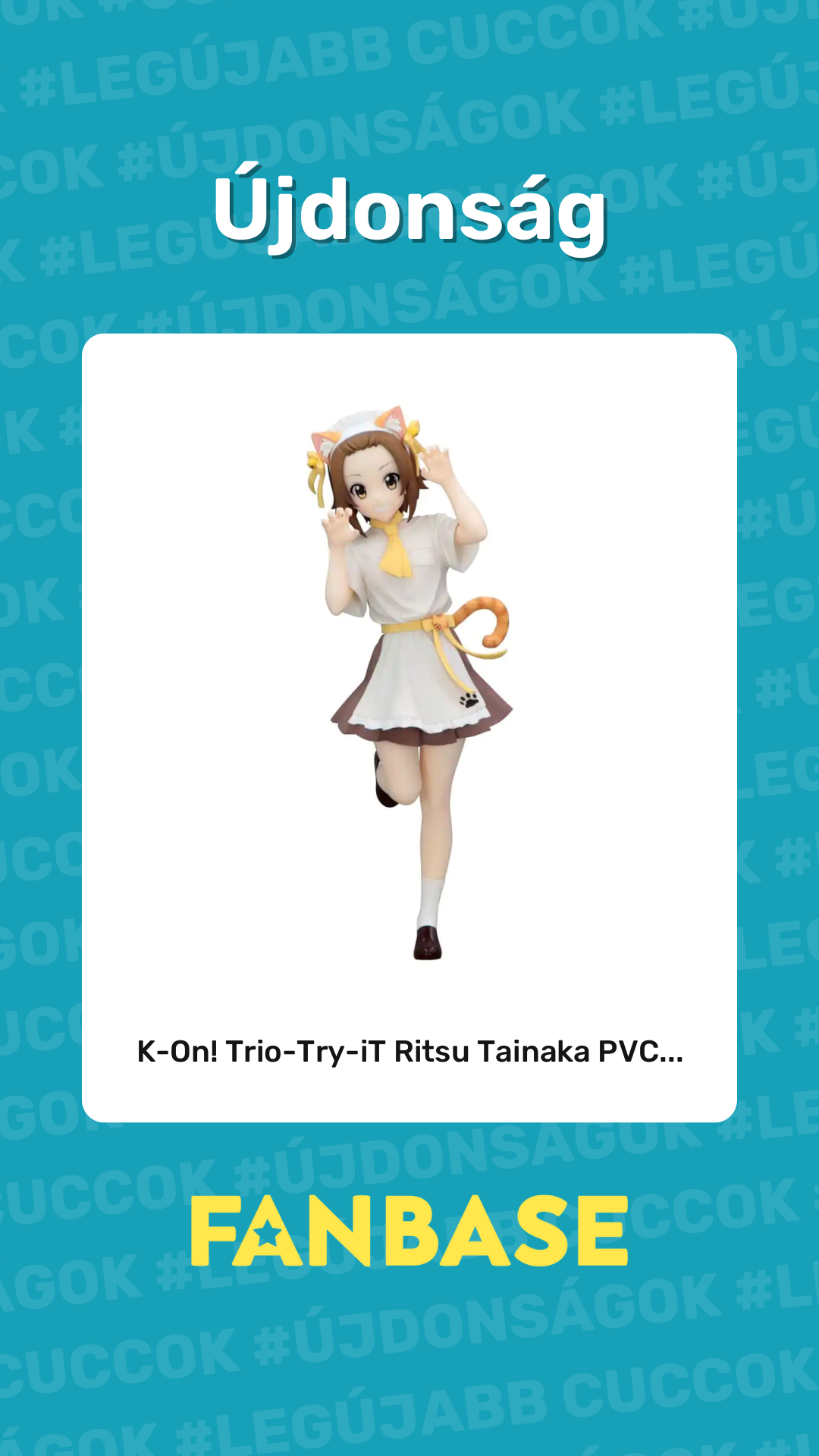 Újdonság: K-On! Trio-Try-iT Ritsu Tainaka PVC...