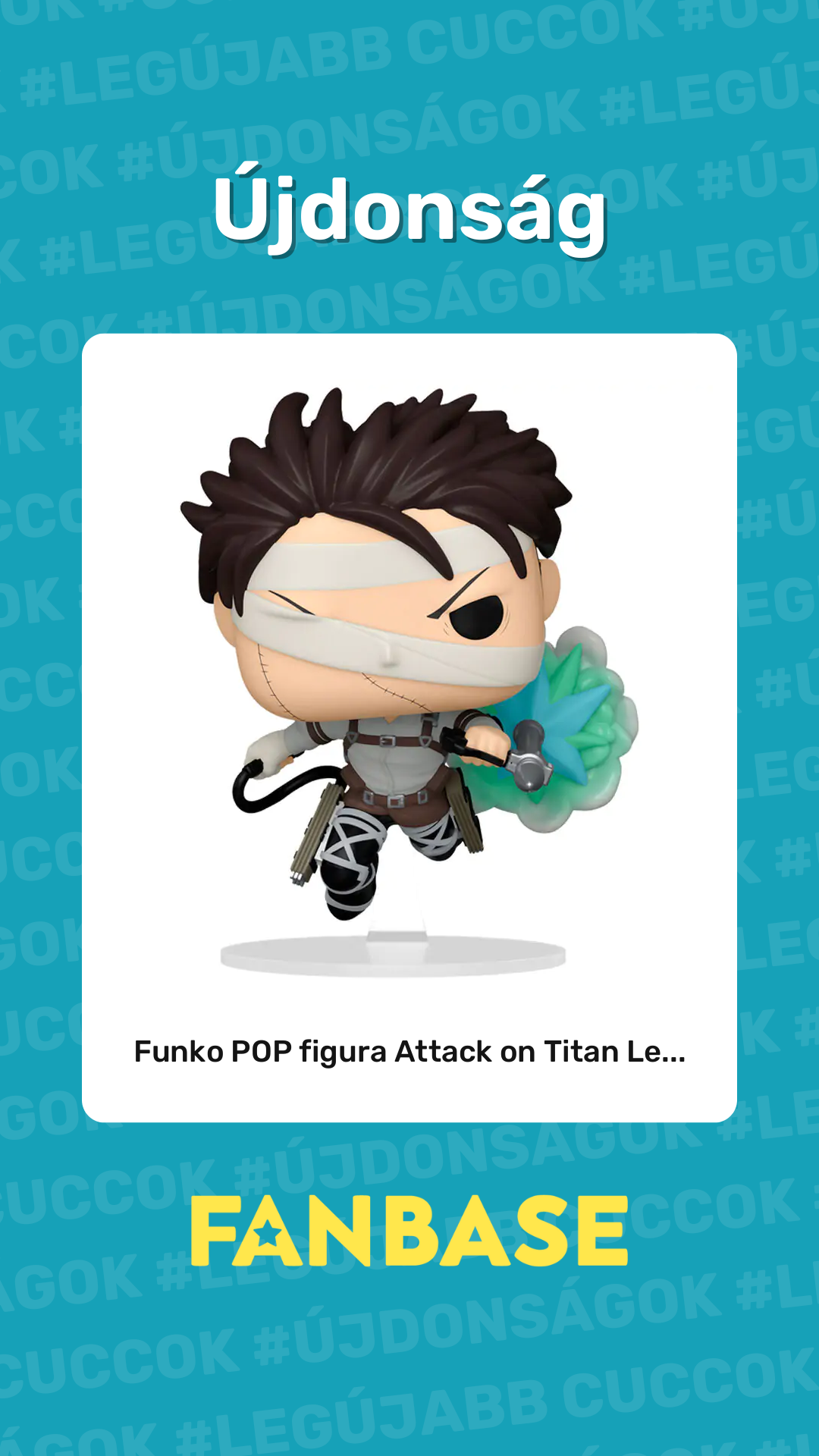 Újdonság: Funko POP figura Attack on Titan Le...