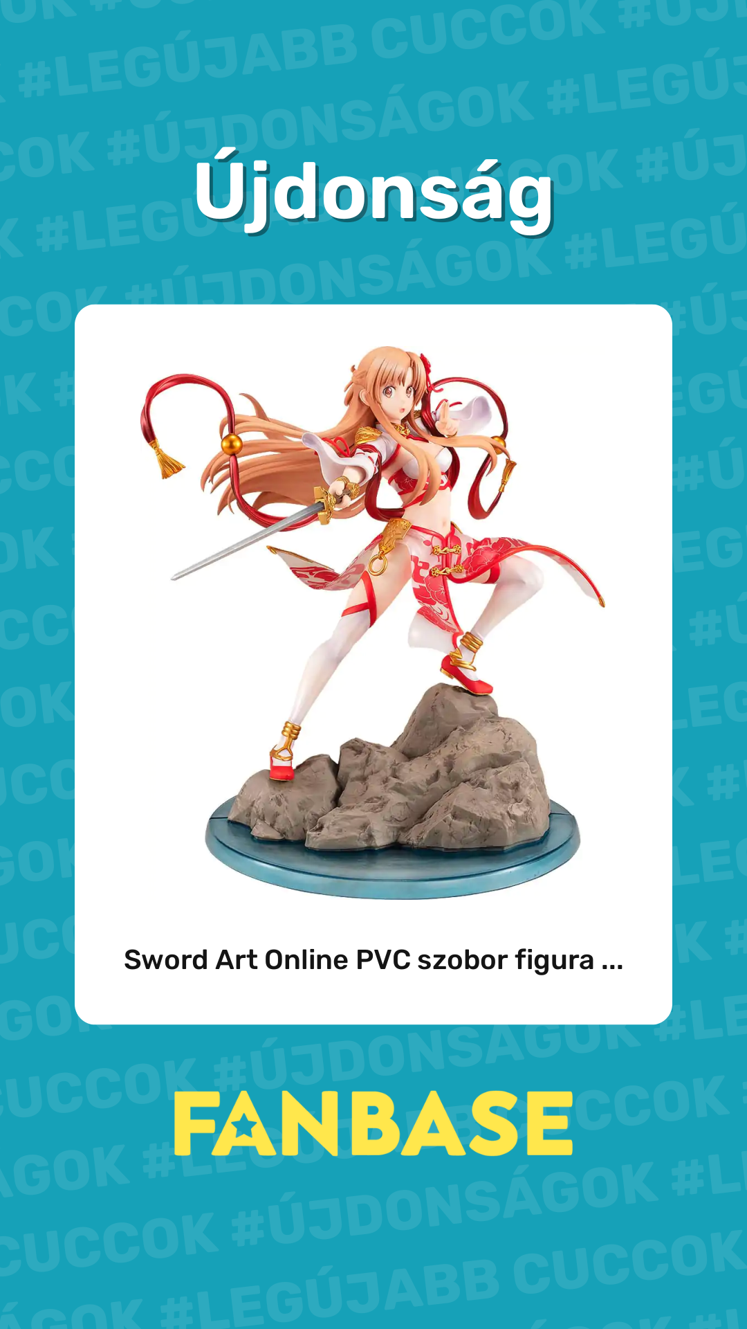 Újdonság: Sword Art Online PVC szobor figura ...
