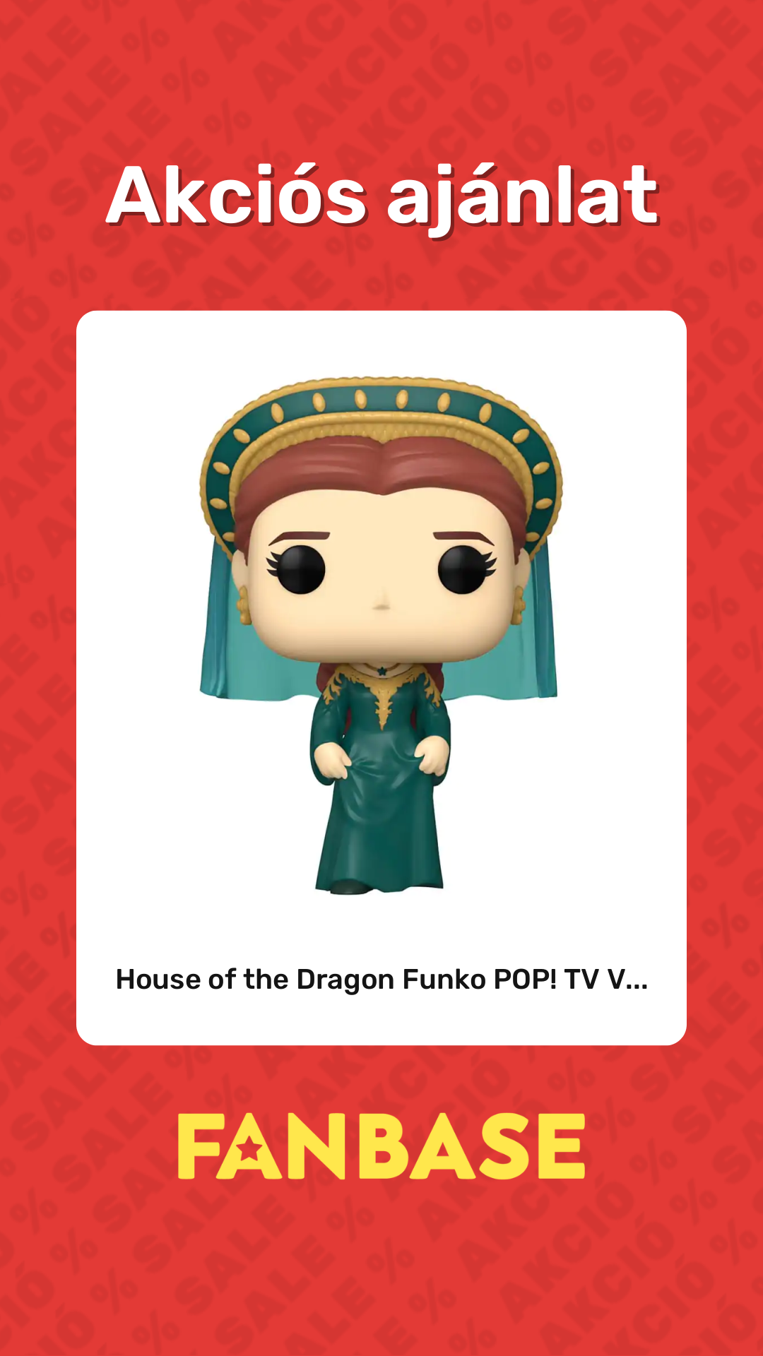 Akciós ajánlat: House of the Dragon Funko POP! TV V...