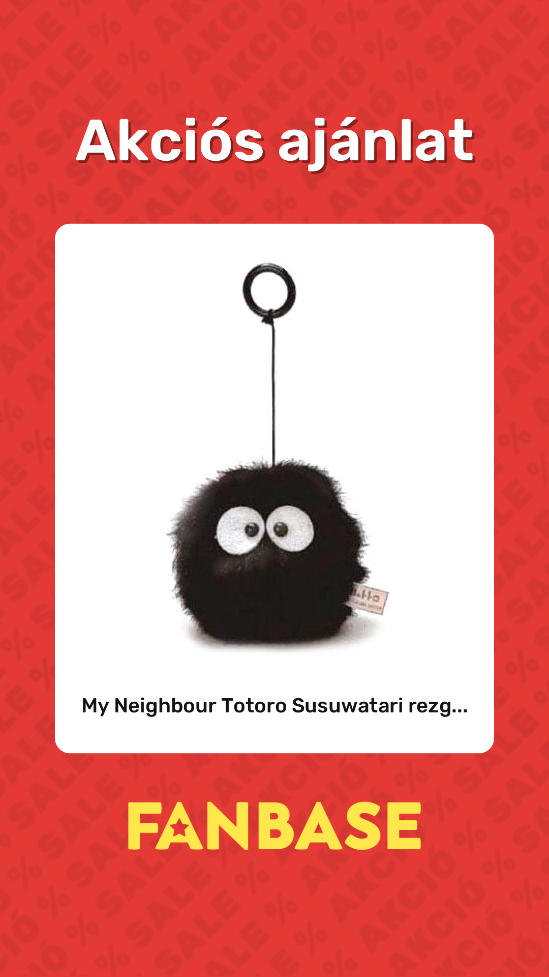 Akciós ajánlat: My Neighbour Totoro Susuwatari rezg...
