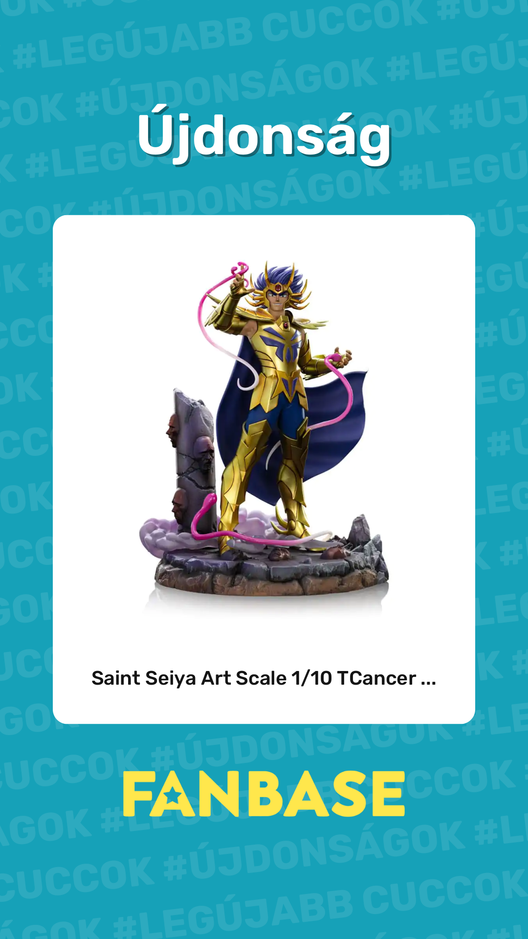 Újdonság: Saint Seiya Art Scale 1/10 TCancer ...