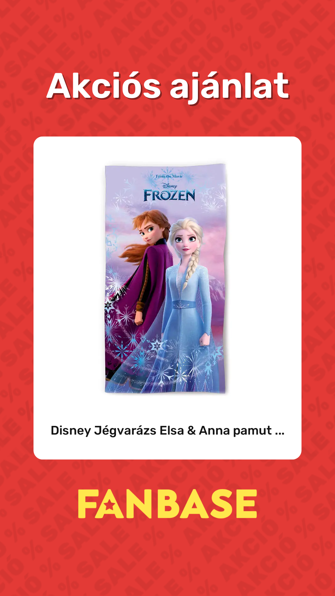 Akciós ajánlat: Disney Jégvarázs Elsa & Anna pamut ...