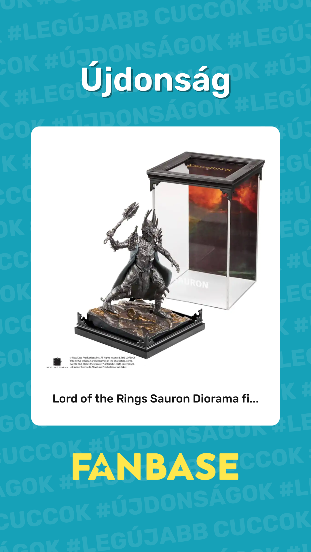 Újdonság: Lord of the Rings Sauron Diorama fi...