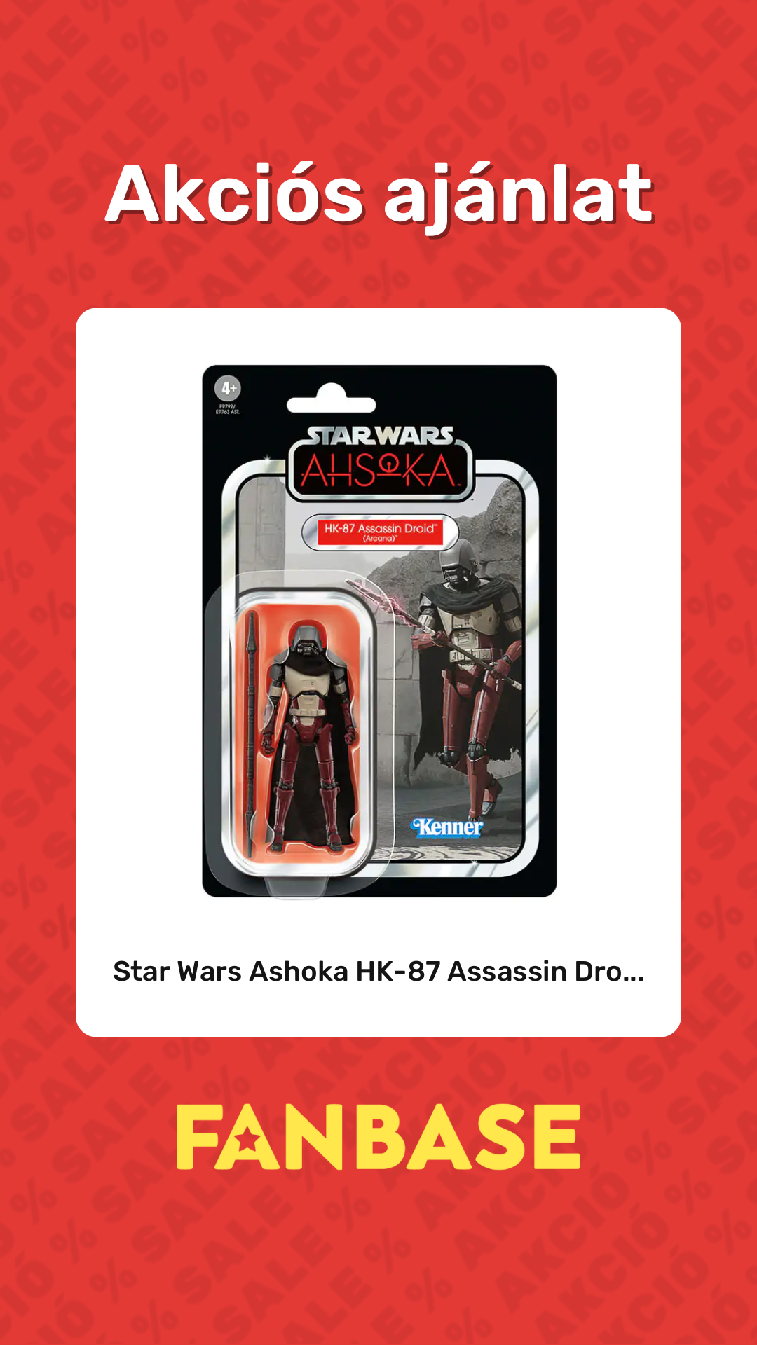 Akciós ajánlat: Star Wars Ashoka HK-87 Assassin Dro...