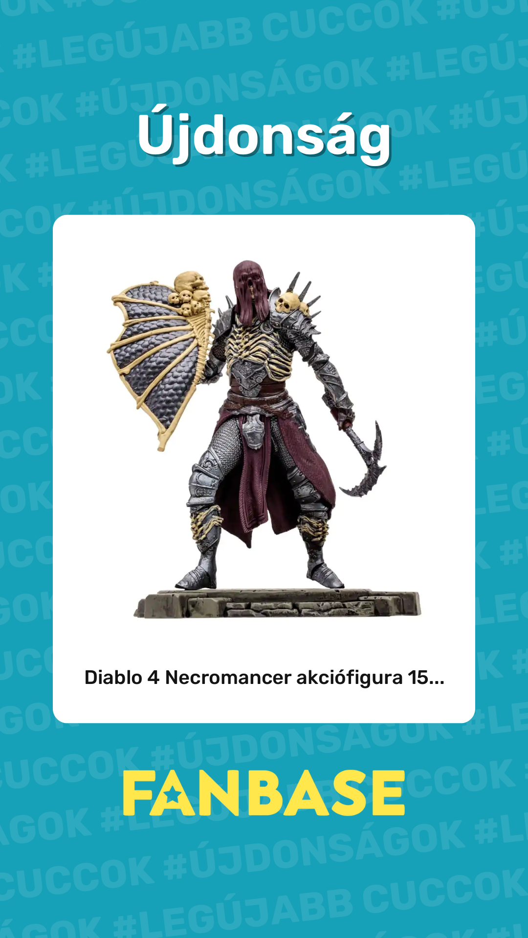 Újdonság: Diablo 4 Necromancer akciófigura 15...