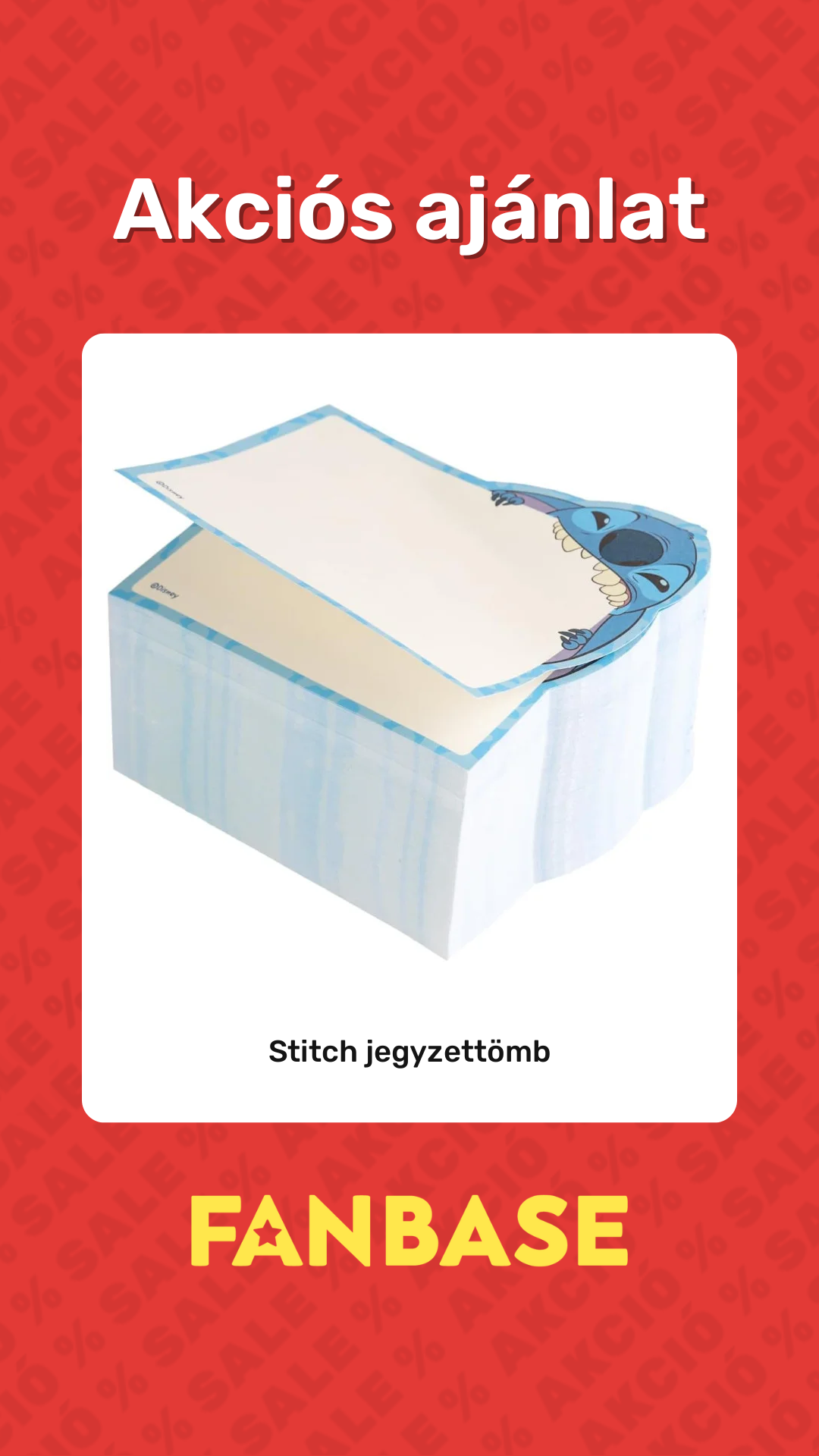 Akciós ajánlat: Stitch jegyzettömb