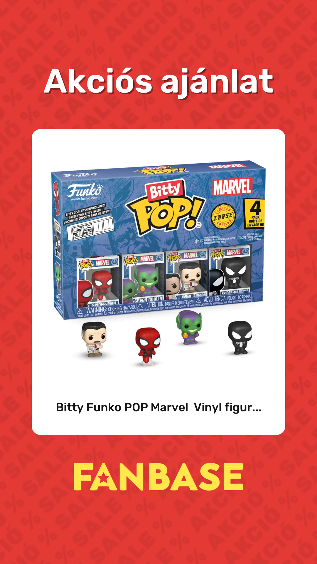 Akciós ajánlat: Bitty Funko POP Marvel  Vinyl figur...