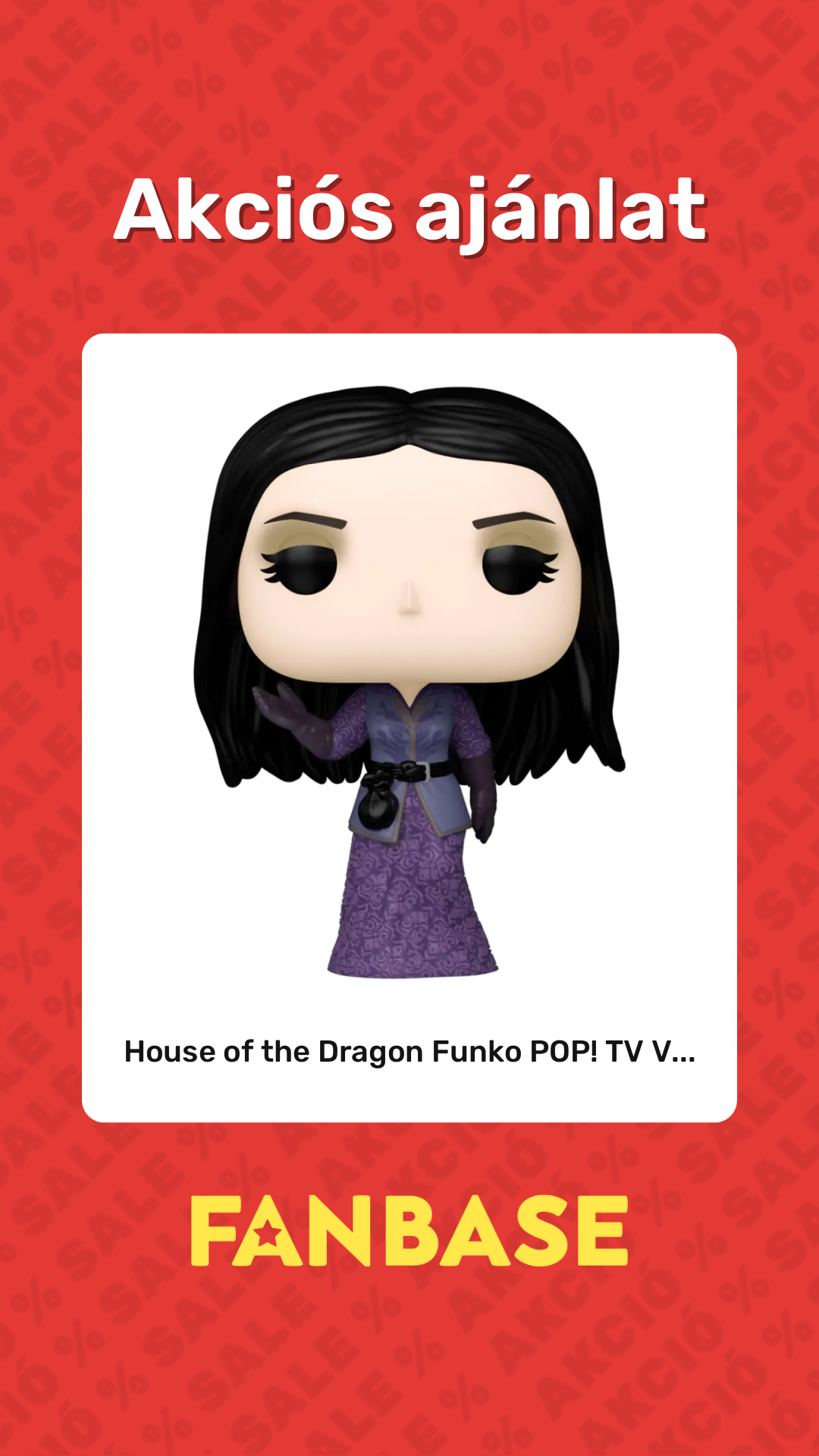 Akciós ajánlat: House of the Dragon Funko POP! TV V...