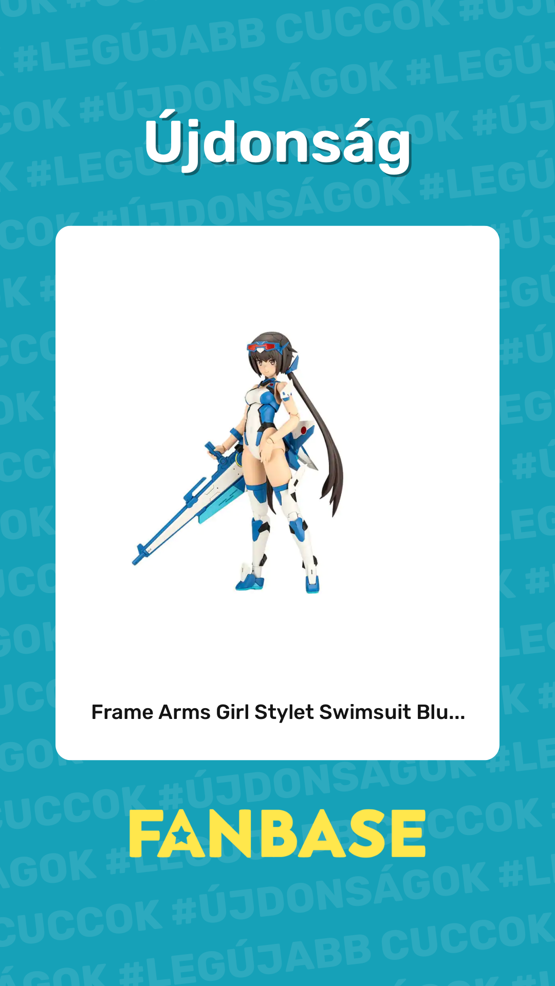 Újdonság: Frame Arms Girl Stylet Swimsuit Blu...