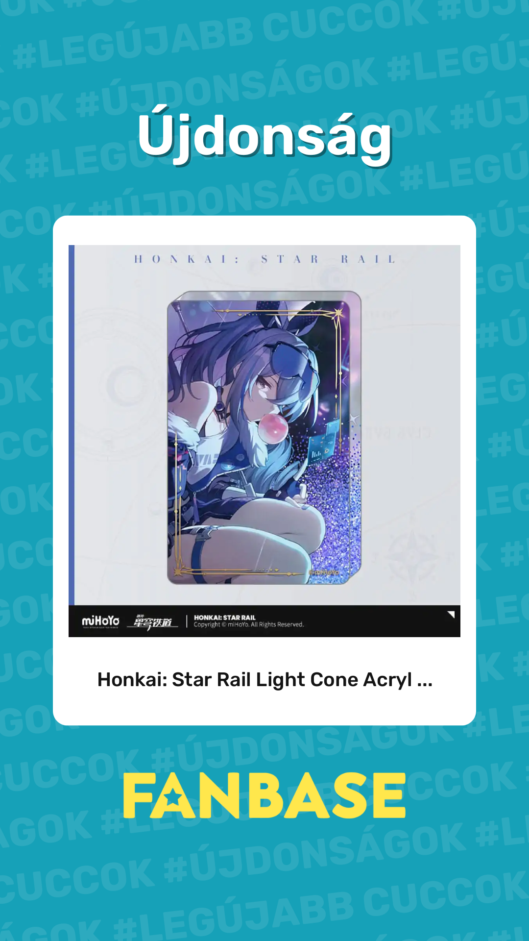 Újdonság: Honkai: Star Rail Light Cone Acryl ...