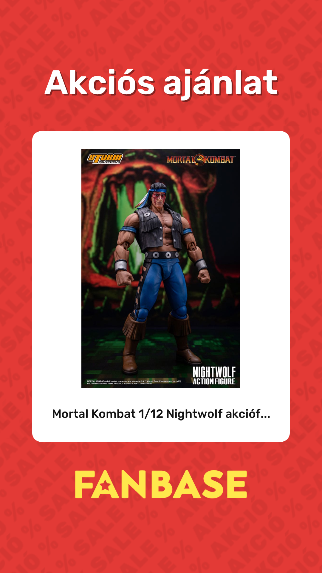Akciós ajánlat: Mortal Kombat 1/12 Nightwolf akcióf...
