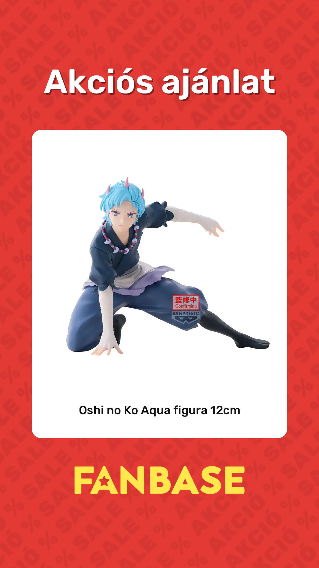 Akciós ajánlat: Oshi no Ko Aqua figura 12cm