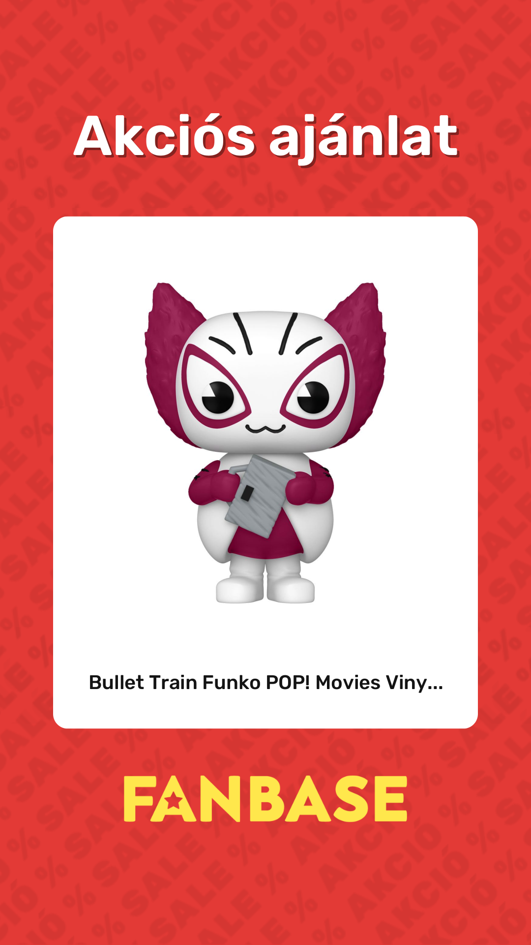 Akciós ajánlat: Bullet Train Funko POP! Movies Viny...