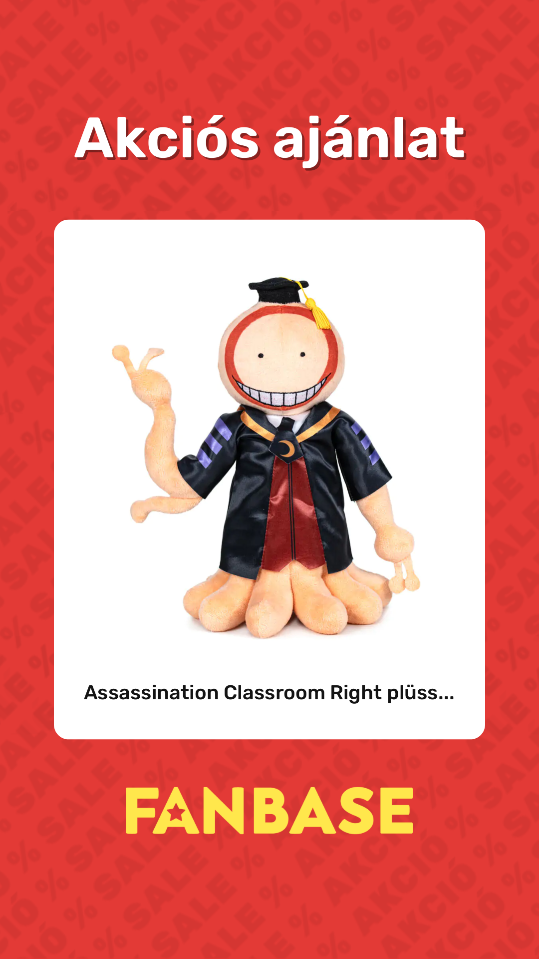 Akciós ajánlat: Assassination Classroom Right plüss...