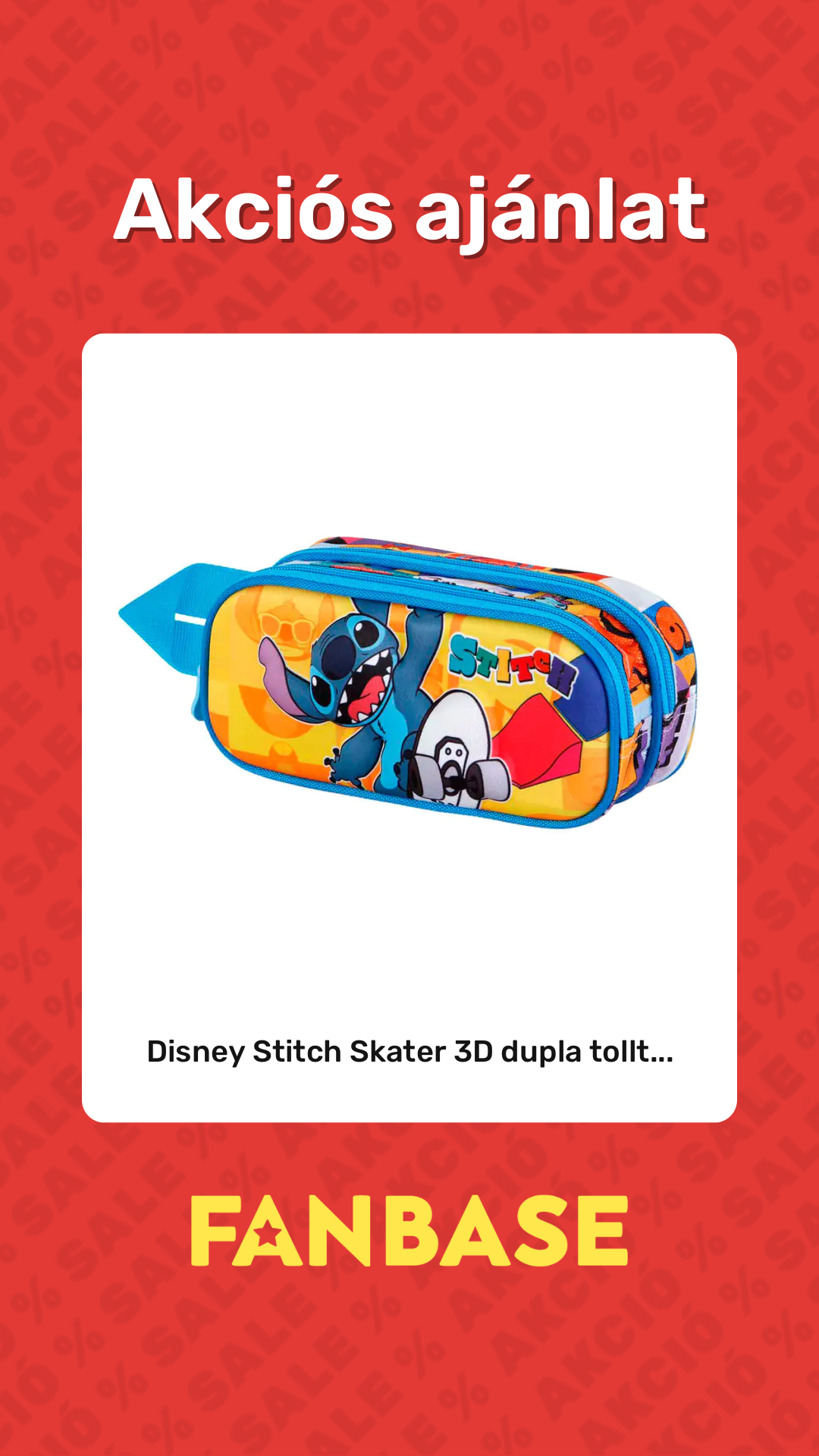 Akciós ajánlat: Disney Stitch Skater 3D dupla tollt...