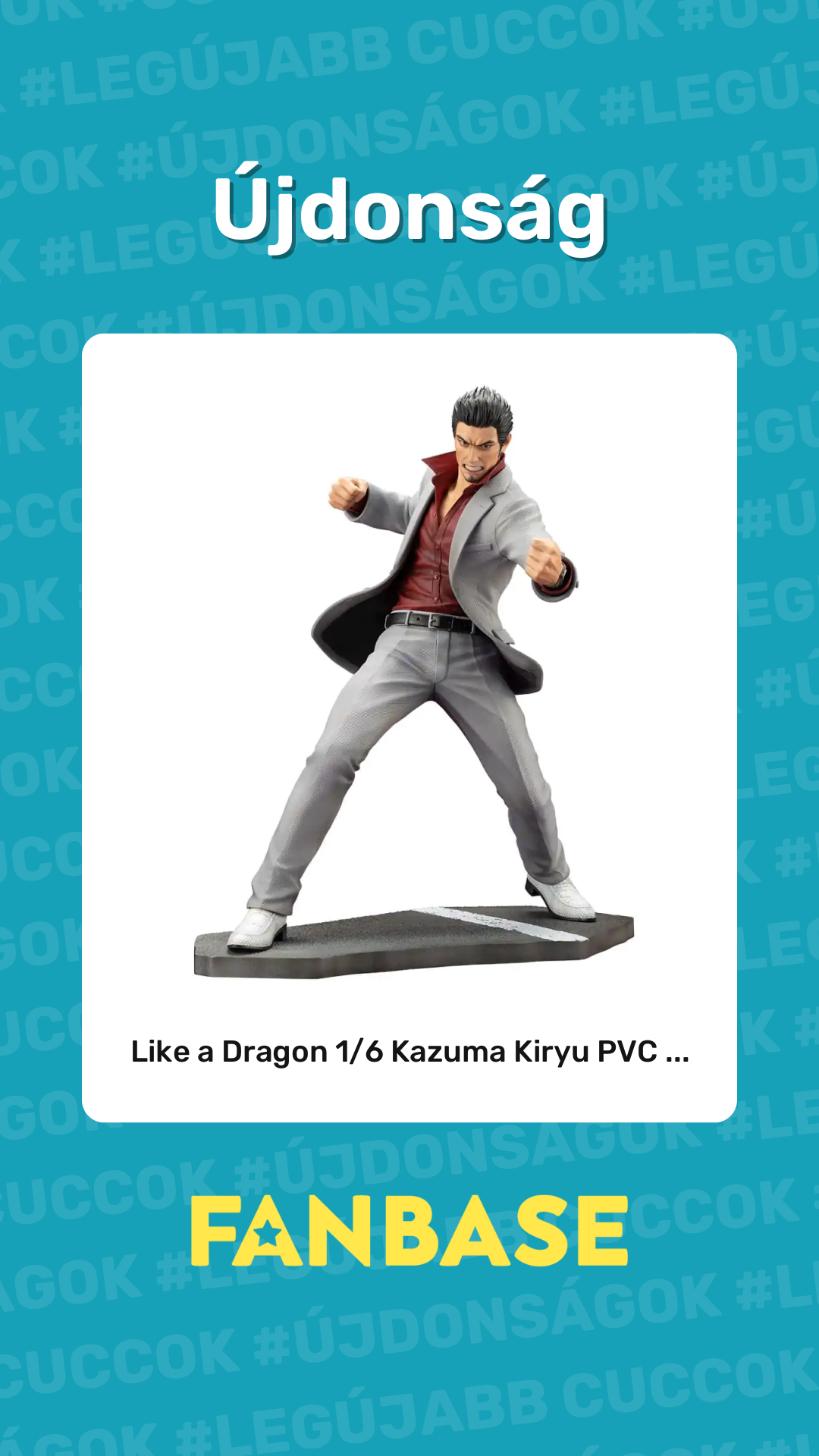 Újdonság: Like a Dragon 1/6 Kazuma Kiryu PVC ...