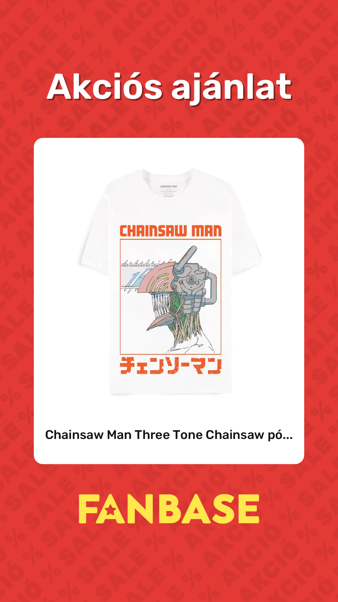 Akciós ajánlat: Chainsaw Man Three Tone Chainsaw pó...