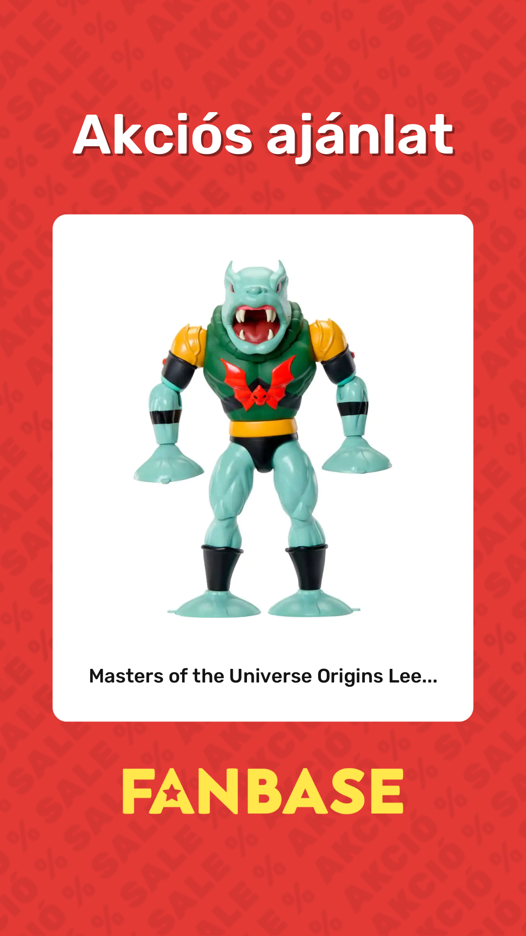 Akciós ajánlat: Masters of the Universe Origins Lee...