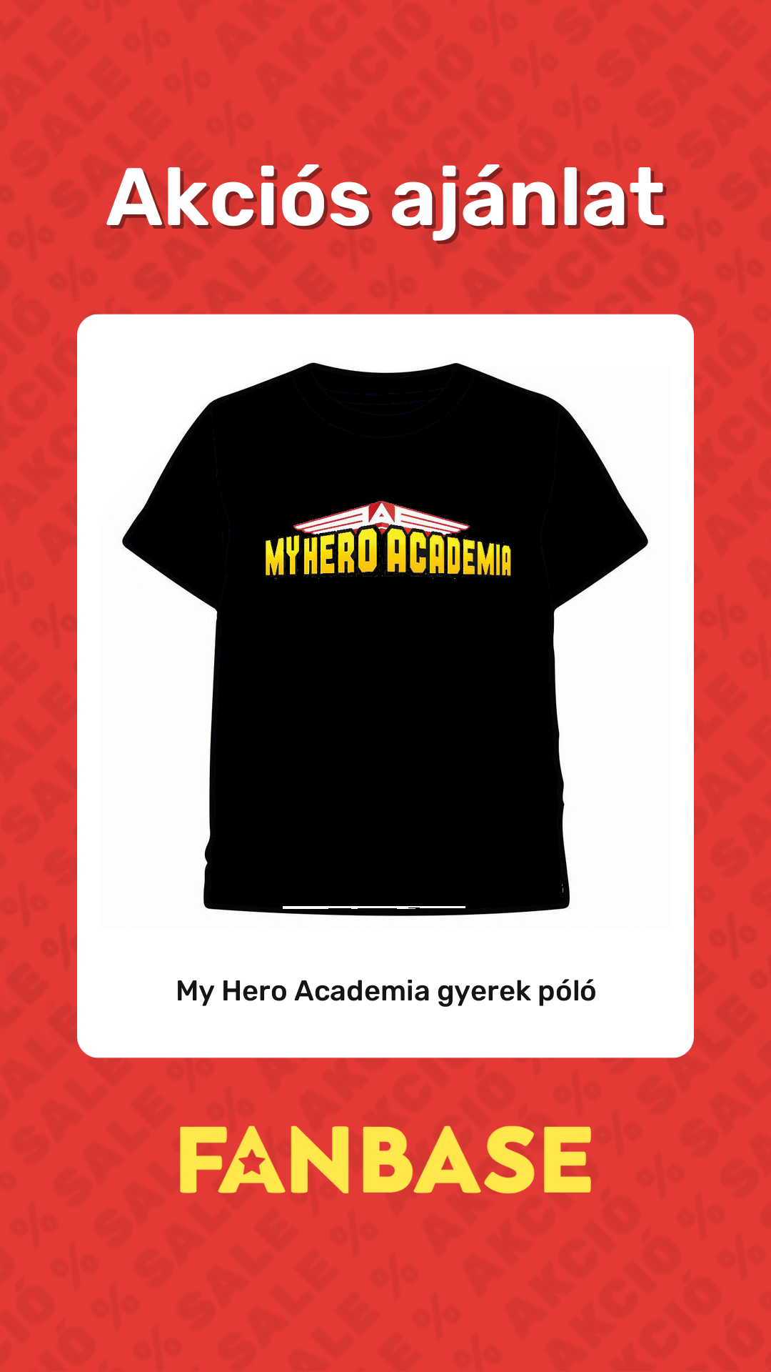 Akciós ajánlat: My Hero Academia gyerek póló