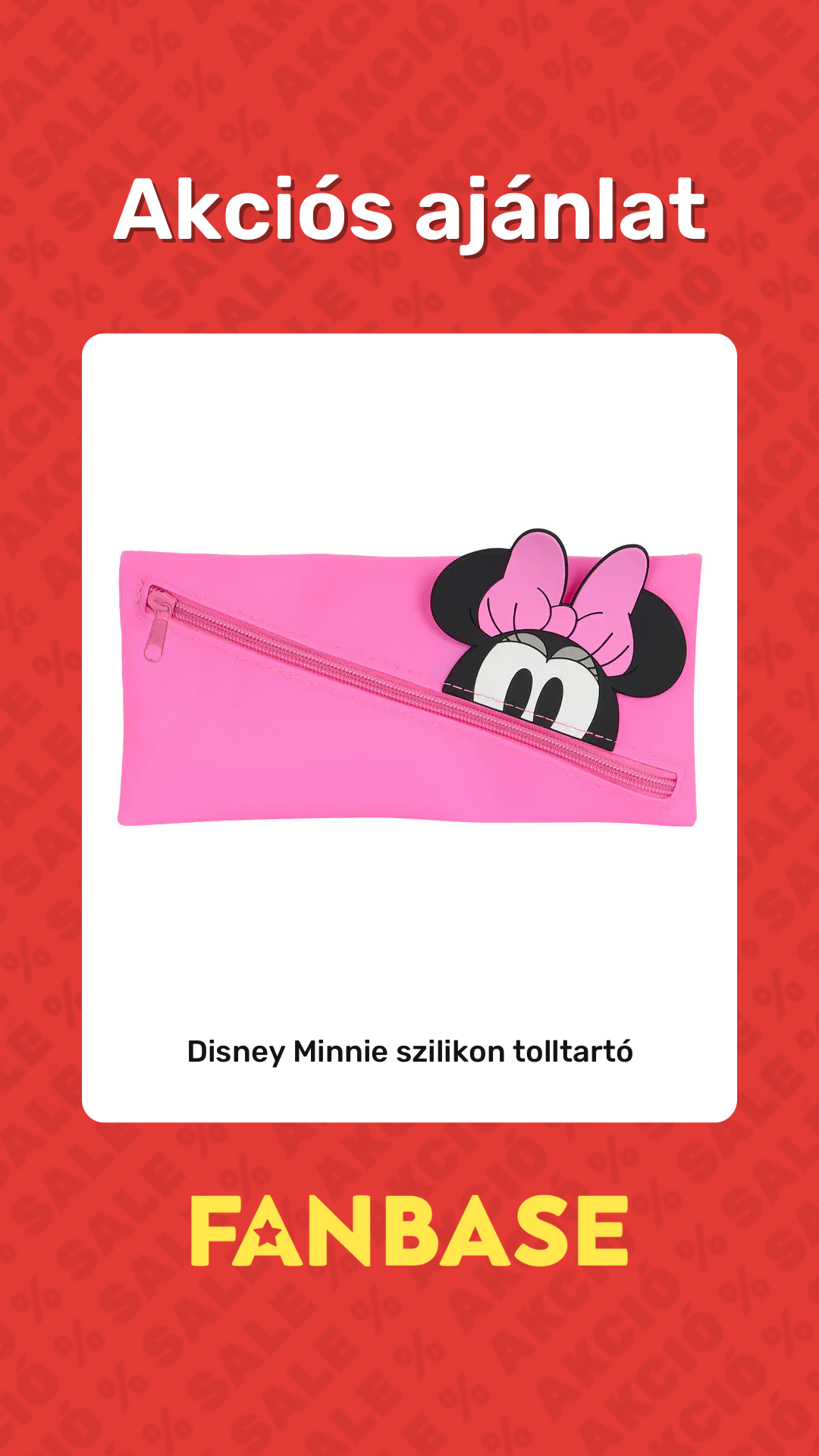Akciós ajánlat: Disney Minnie szilikon tolltartó