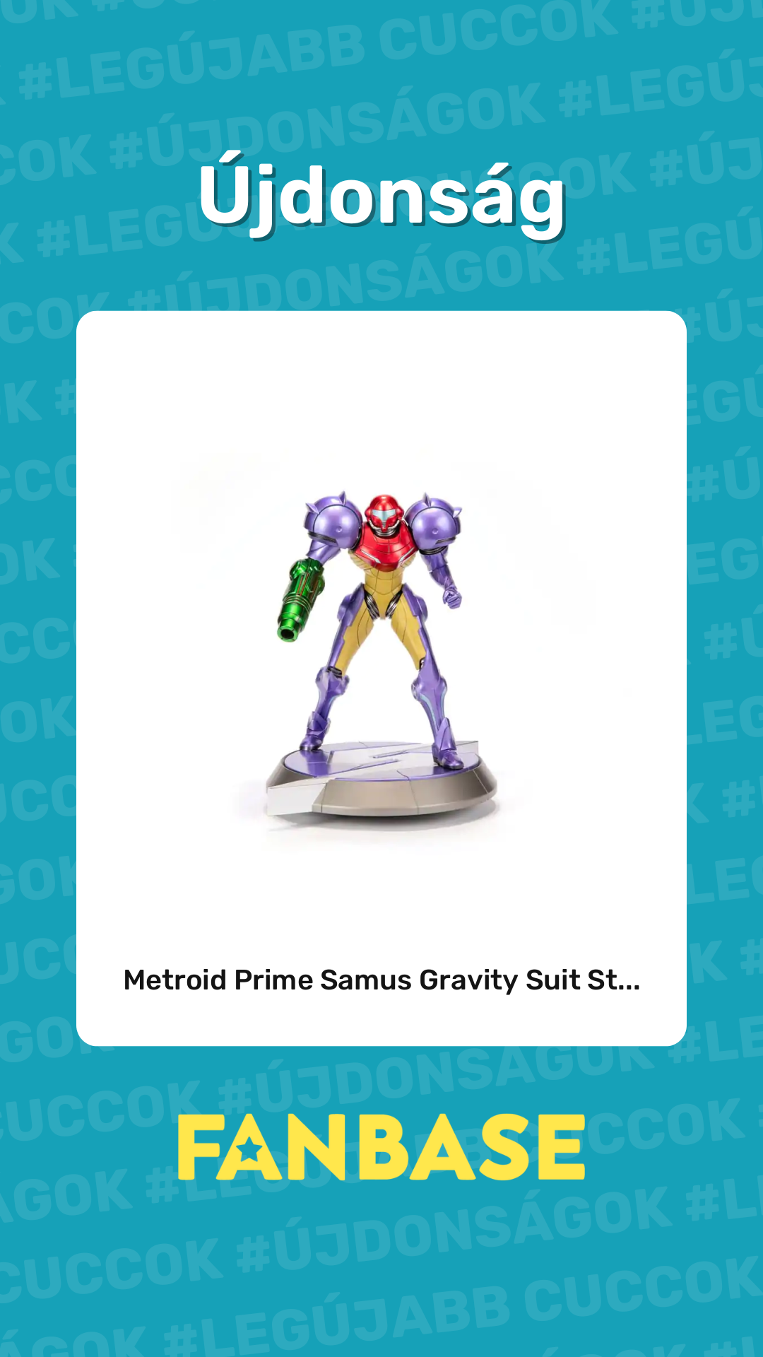 Újdonság: Metroid Prime Samus Gravity Suit St...
