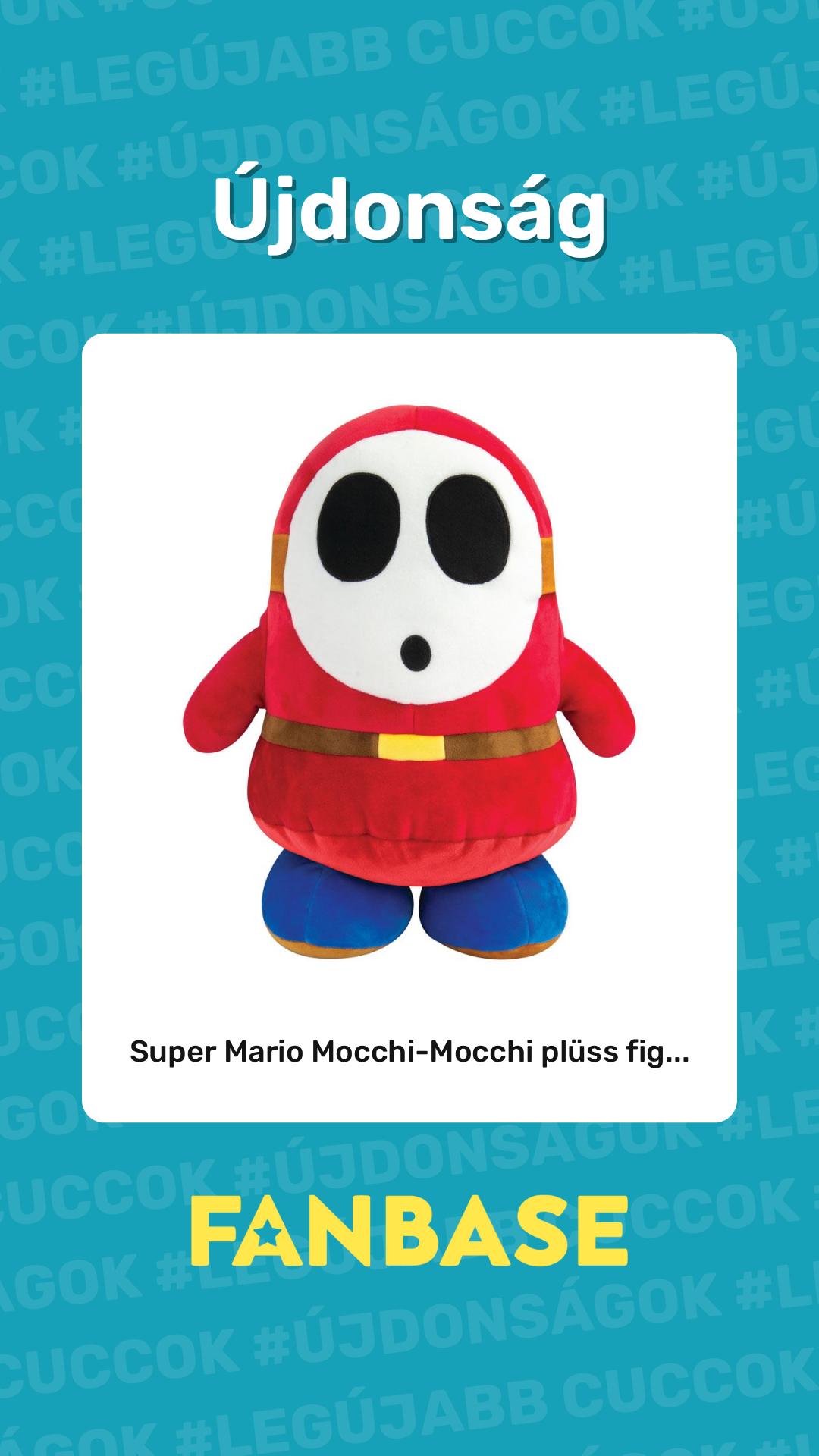 Újdonság: Super Mario Mocchi-Mocchi plüss fig...