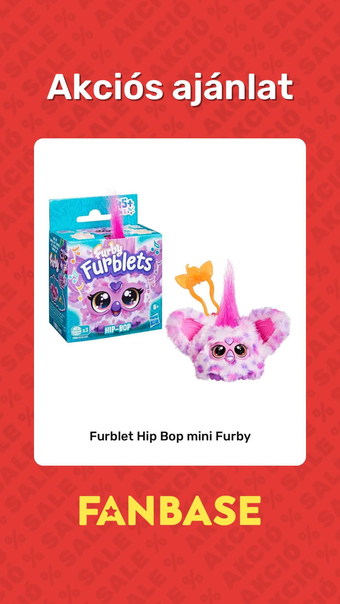 Akciós ajánlat: Furblet Hip Bop mini Furby
