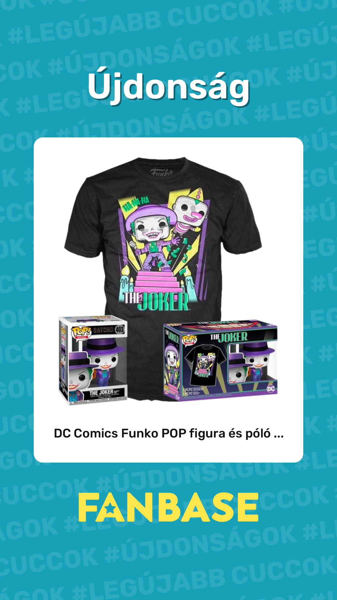 Újdonság: DC Comics Funko POP figura és póló ...