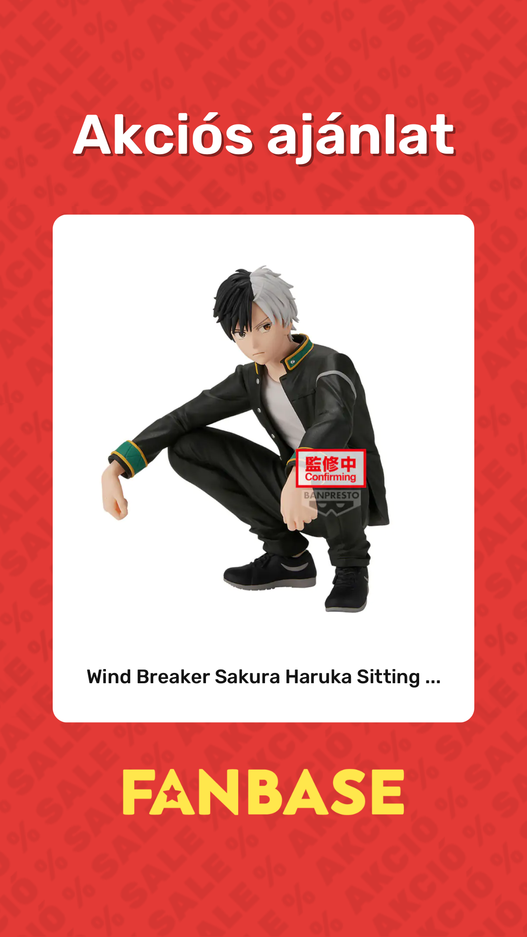Akciós ajánlat: Wind Breaker Sakura Haruka Sitting ...